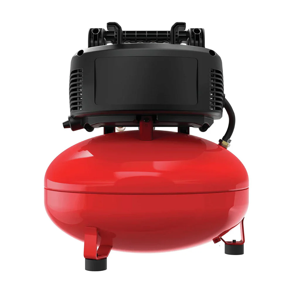 Compresseur d'air plat de 6 gallons, sans huile, 150 PSI, portable avec kit d'accessoires