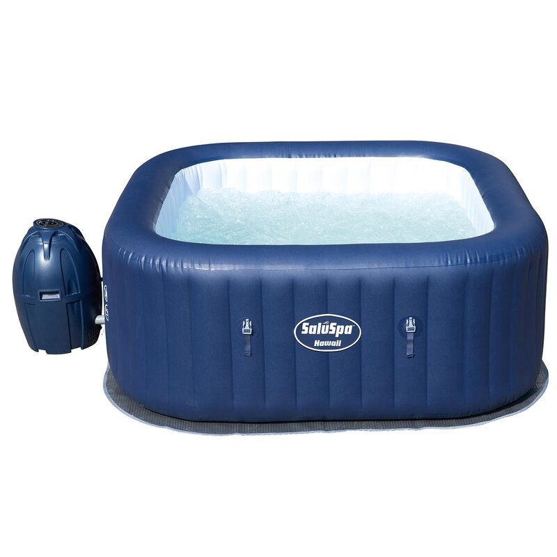 Spa gonflable rond Bestway Saluspa 6 personnes, 60 jets, en vinyle bleu marine