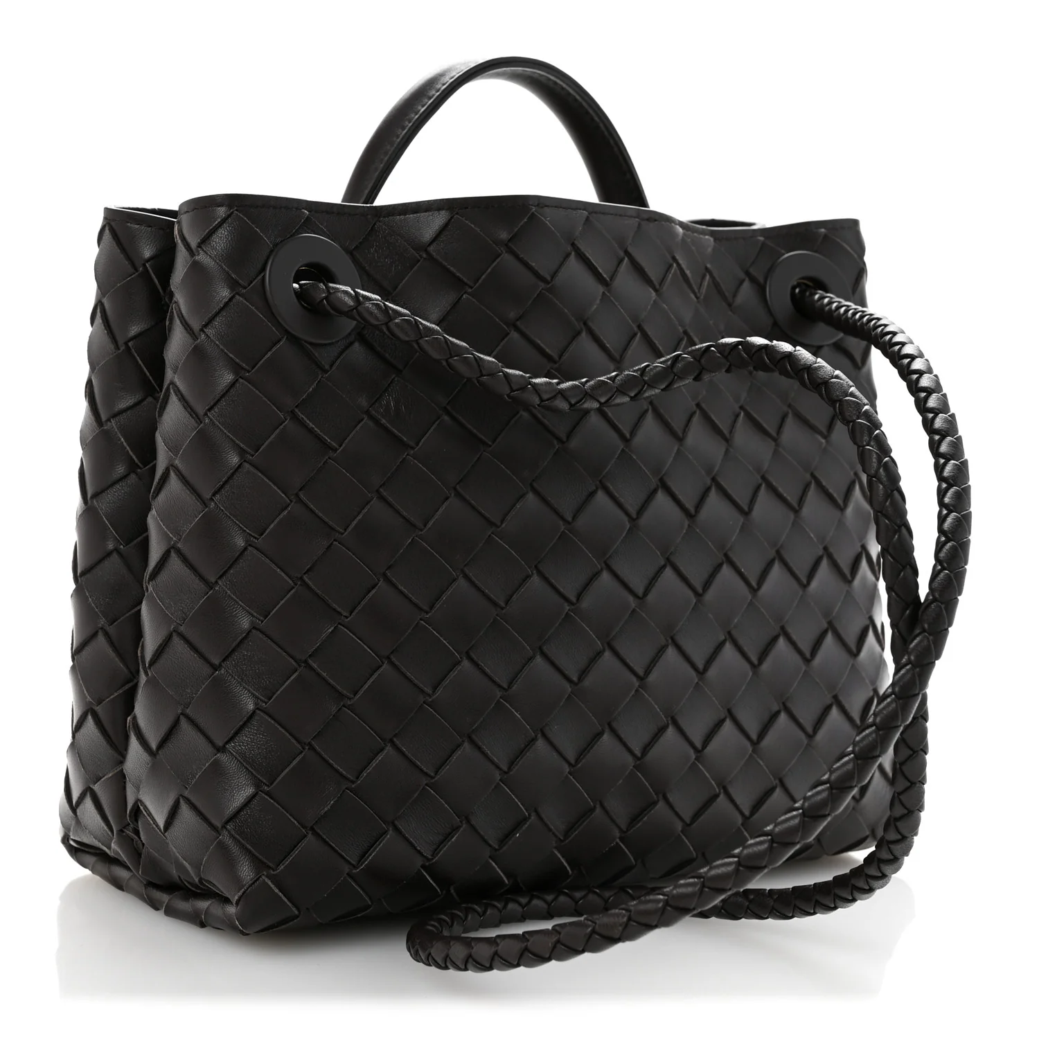 Nappa Intrecciato Small Andiamo Shoulder Bag Fondant