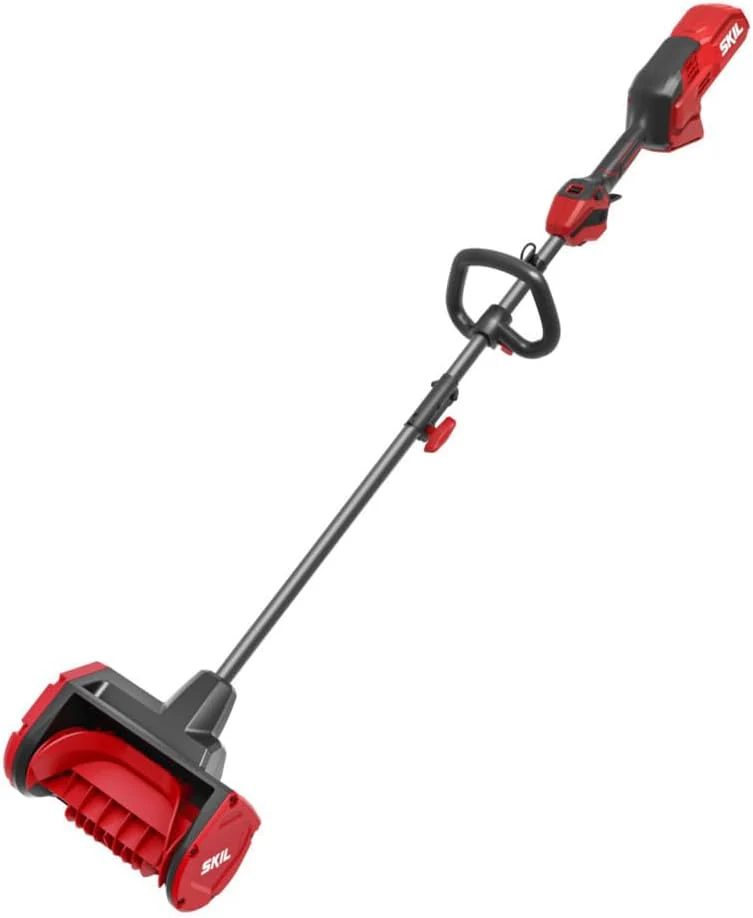 40 Brushless 40V 12 in. Power Head Snow Shovel Kit, 20'ft Throwing Distance, Includes 4.0Ah Battery and Charger - PSS1200C-10, Red