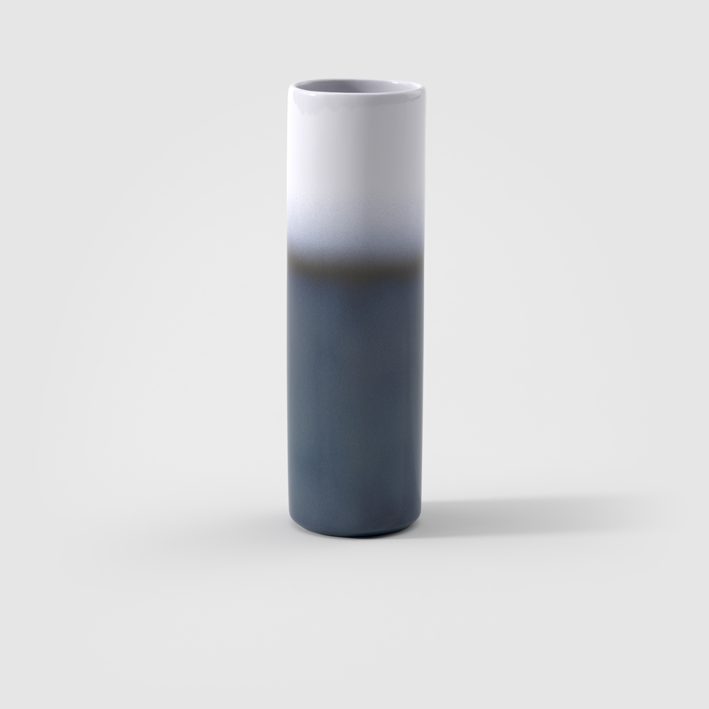 Lave Vase - Blue, 3.2'' x 9.9'', stoneware