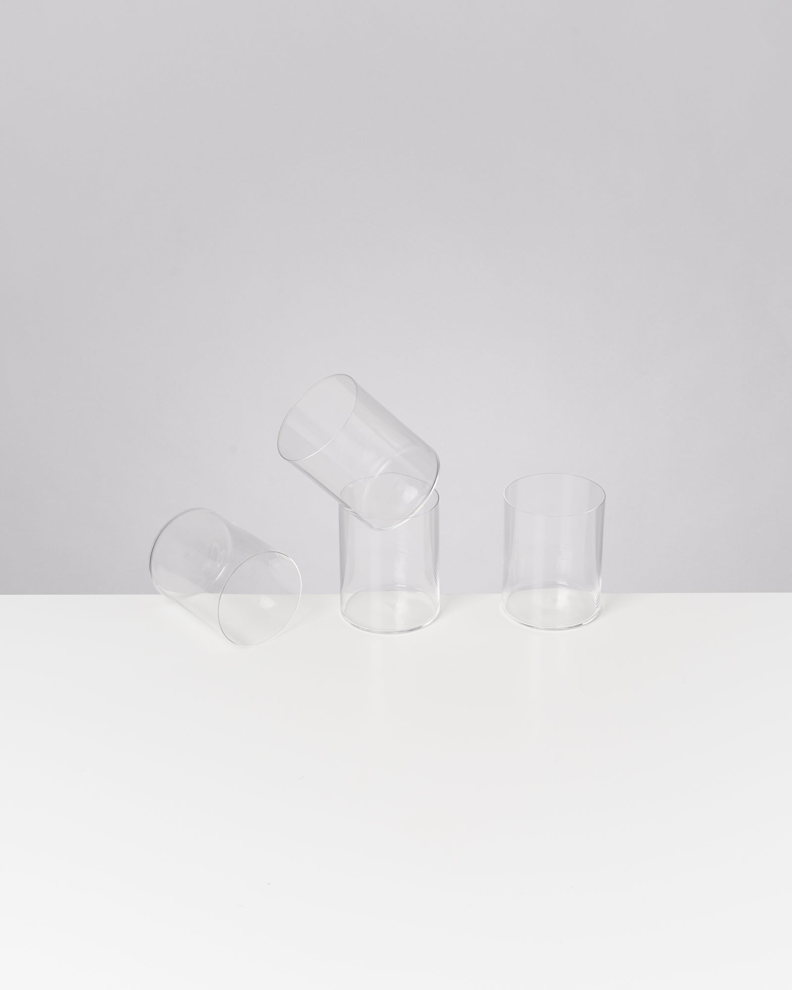 JOIA - LARGE GLASS TRANSPARENT SET OF 4