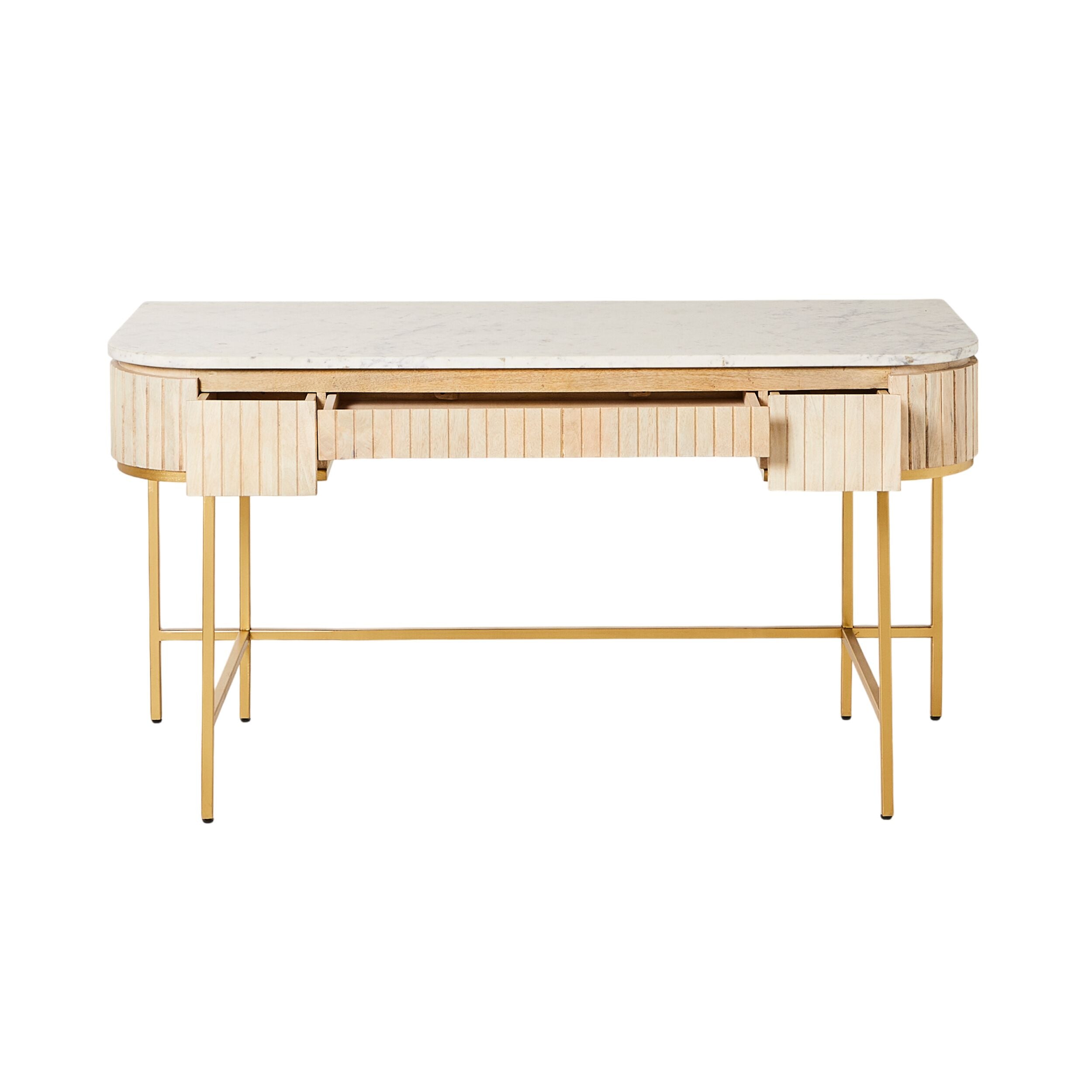 Deva Large 3 Drawer Desk
