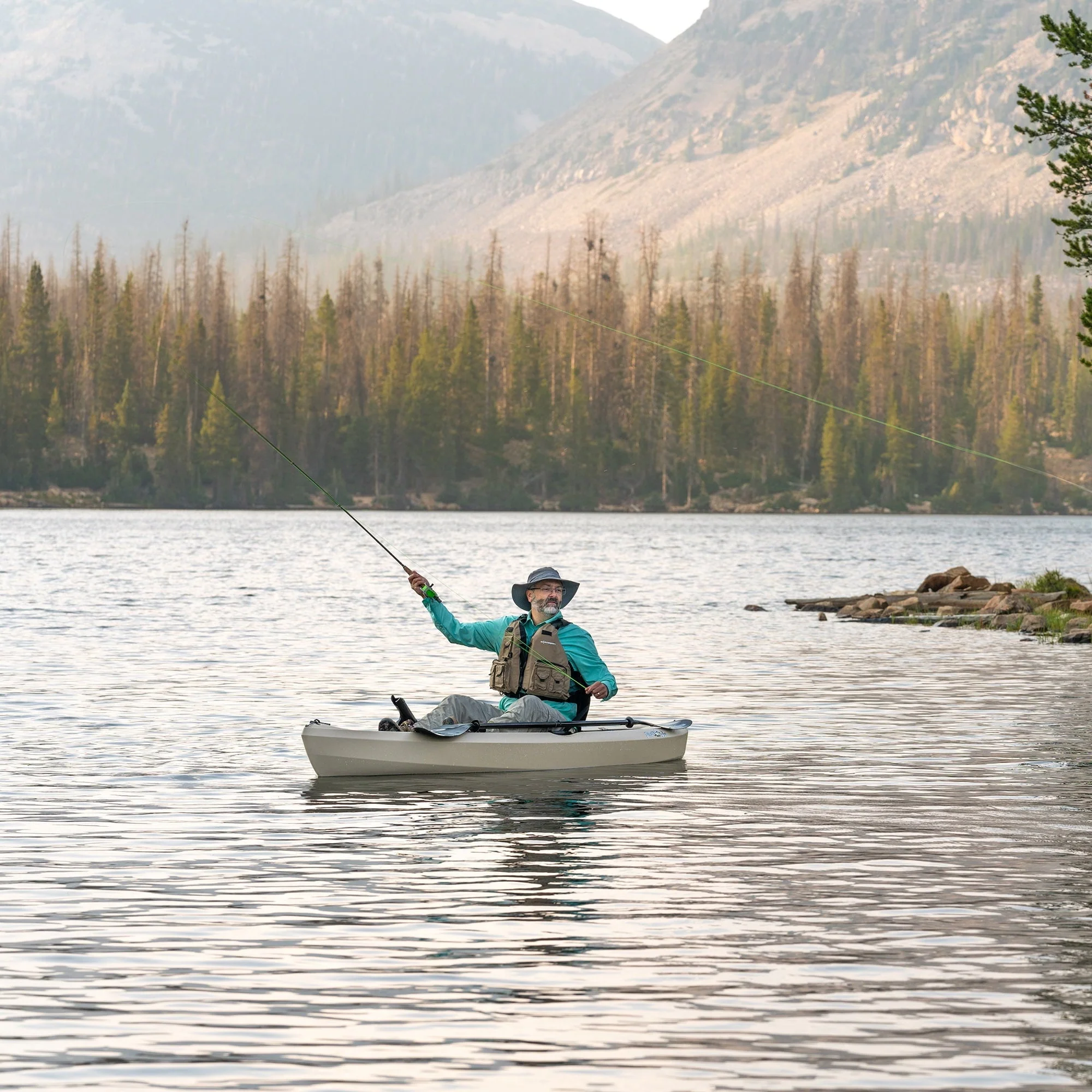 Tamarack Angler 10 ft Sit on Top Fishing Kayak, Tan (90508) Image 6