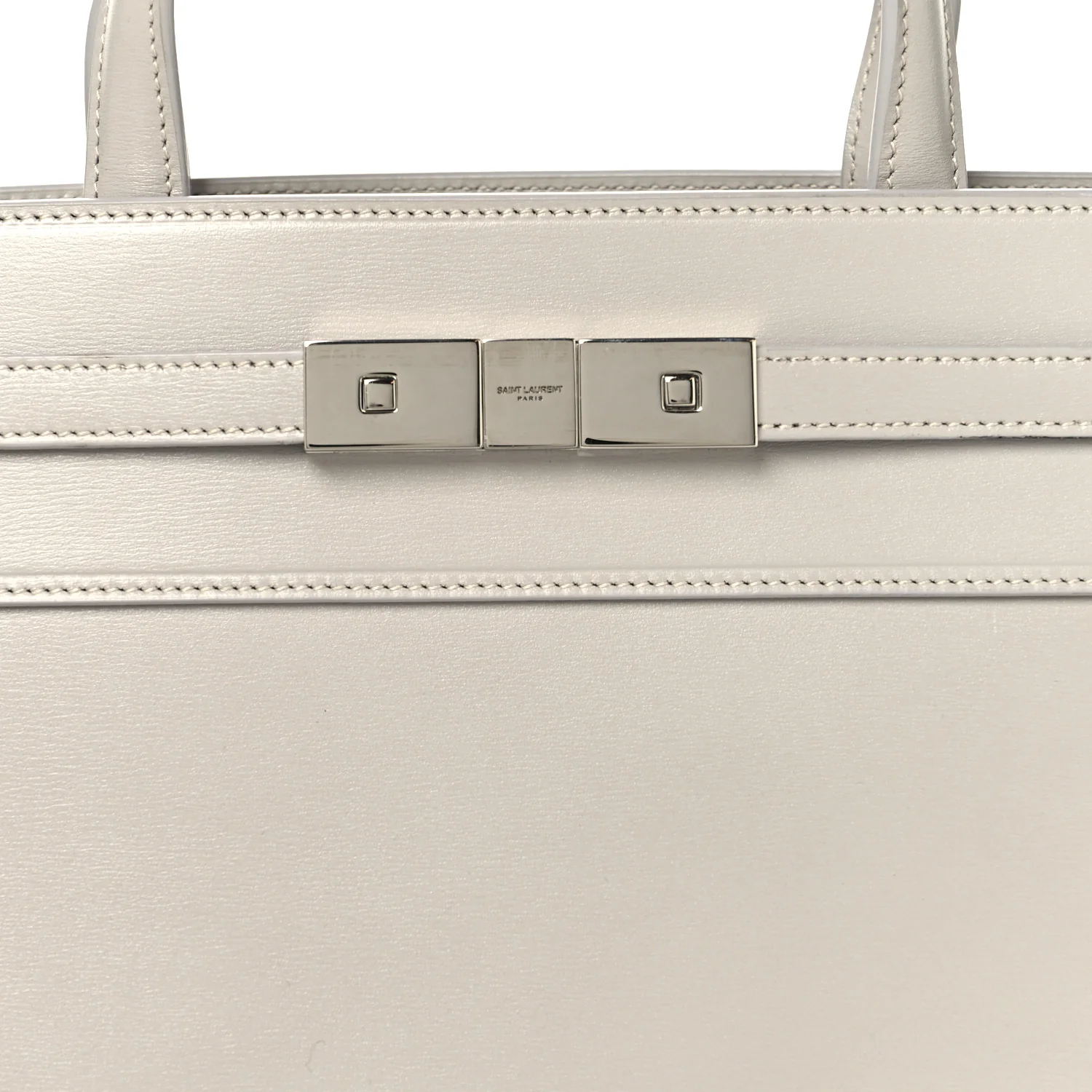 Calfskin Small Manhattan Shopper Tote Granite