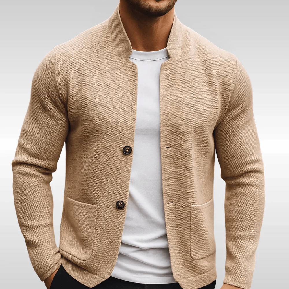 LAURENT MONACO | GILET EN MAILLE TEXTURÉE POUR HOMME