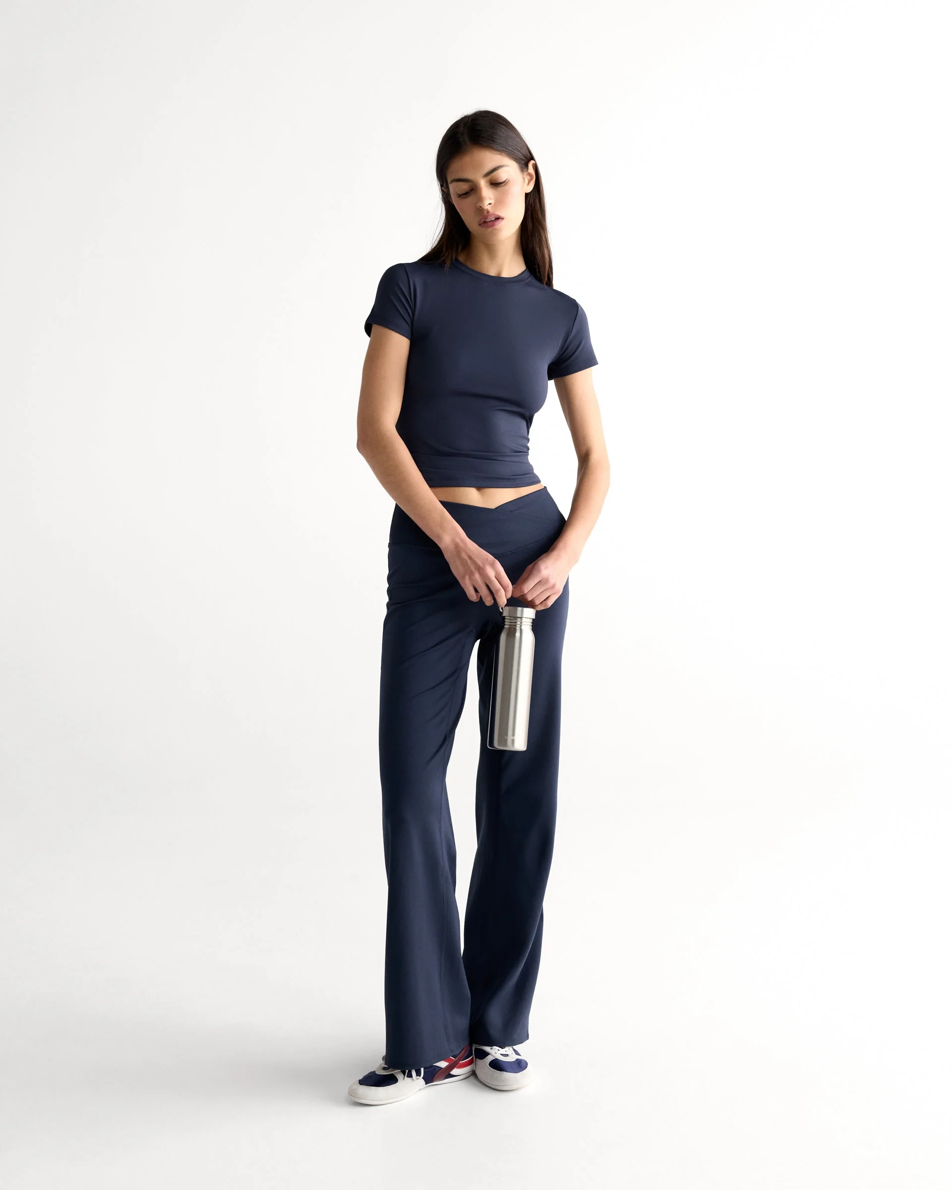 Wrap Yoga Pant - Navy Blue