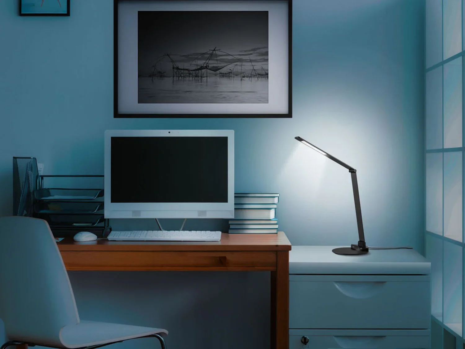 LIVARNO home Lampe de bureau LED avec bras flexible, 6,5 W