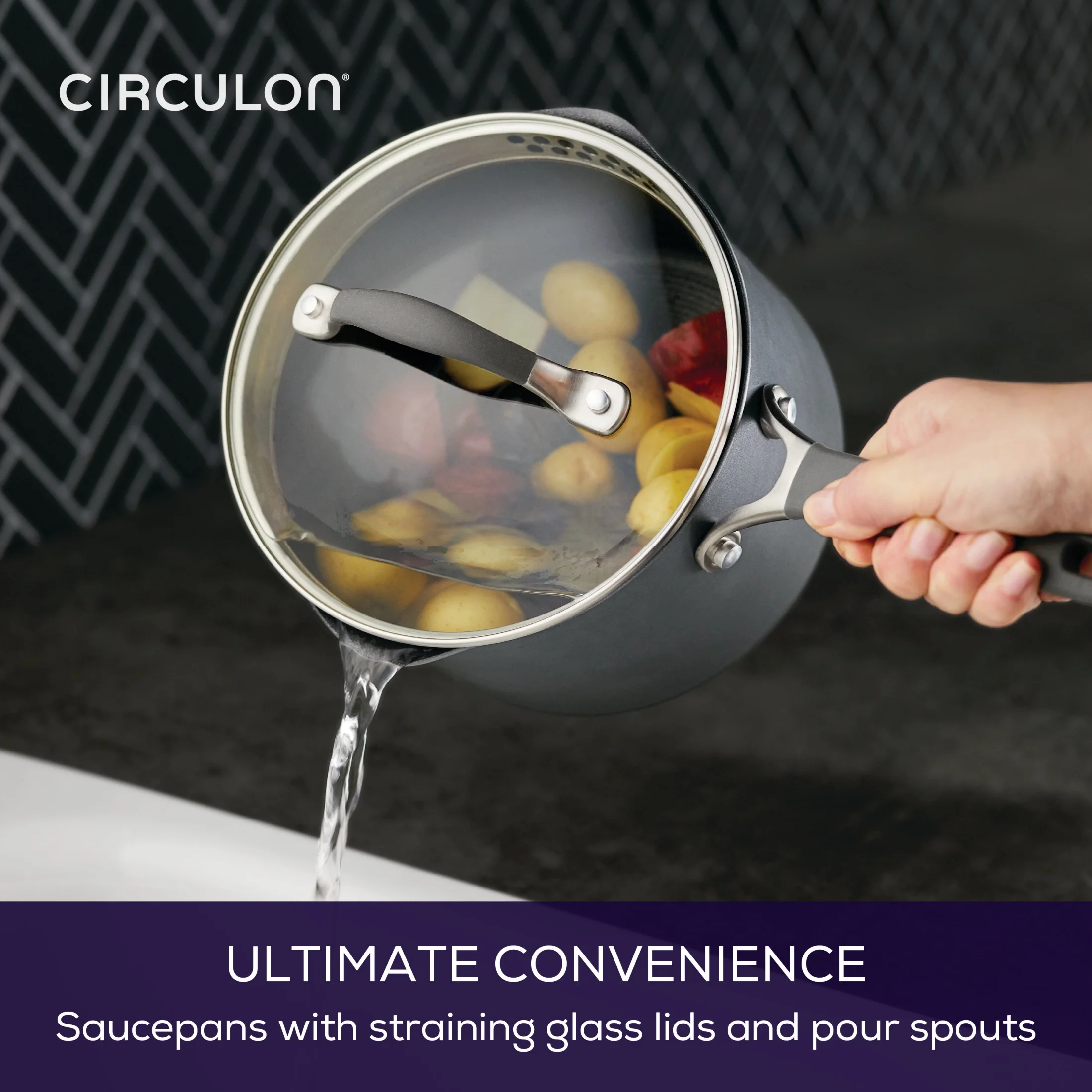 Circulon A1 Scratch Defense 10 Piece Nonstick Aluminum Pot and Pan Set, Cast Stainless Steel
