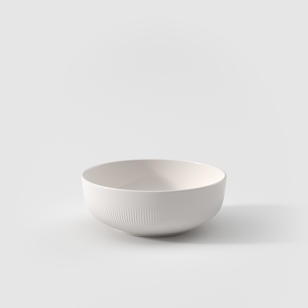 Afina Serving Bowl - White, 33.9 oz, Premium Porcelain