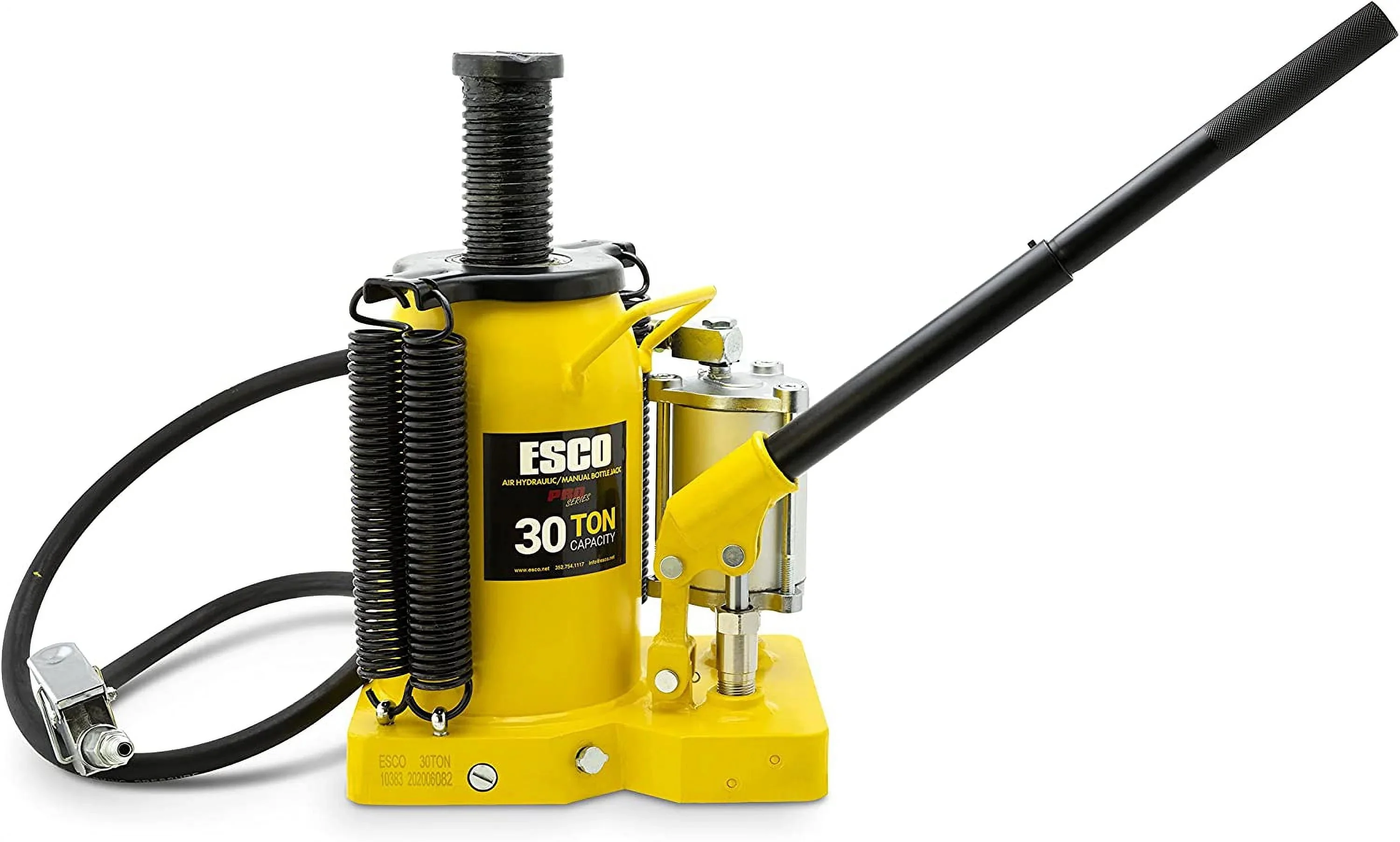 30 Ton Pro Series Air Hydraulic Bottle Jack - Heavy Duty Lifting for Automotive and Industrial Use