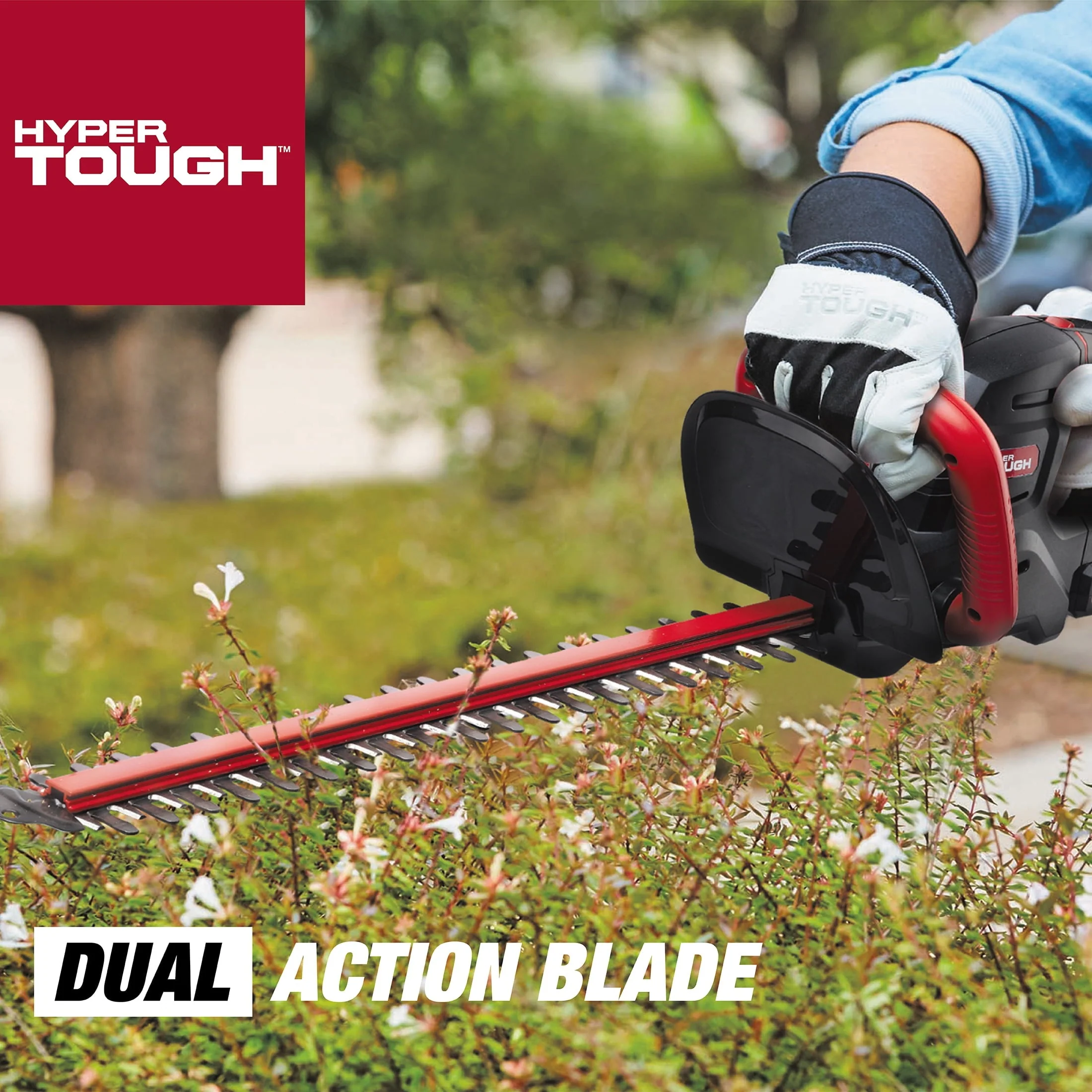 Hyper Tough 20V Max 22-inch Cordless Battery Powered Hedge Trimmer, HT21-401-003-07 - Image 6