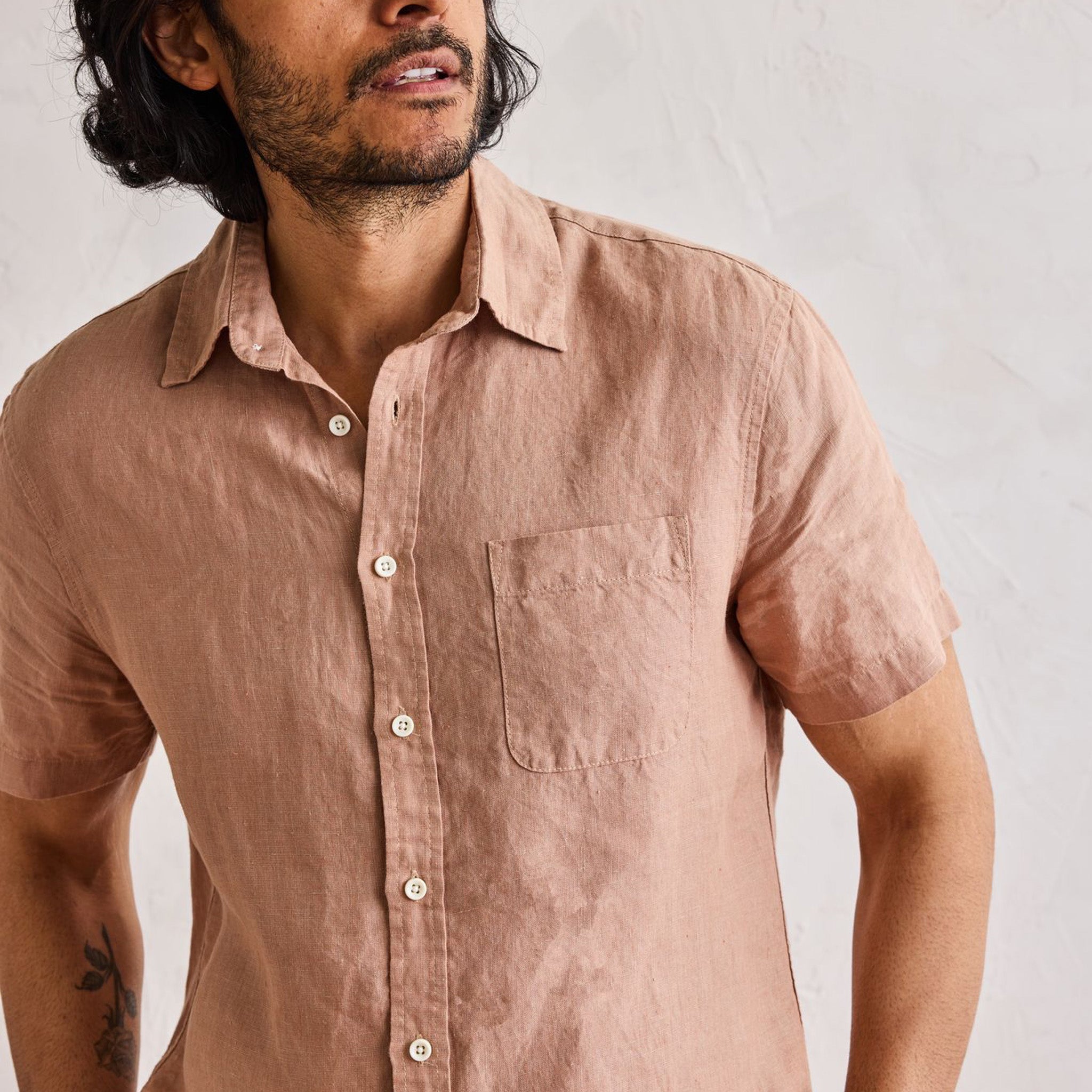T-shirt à manches courtes California en chanvre argileux