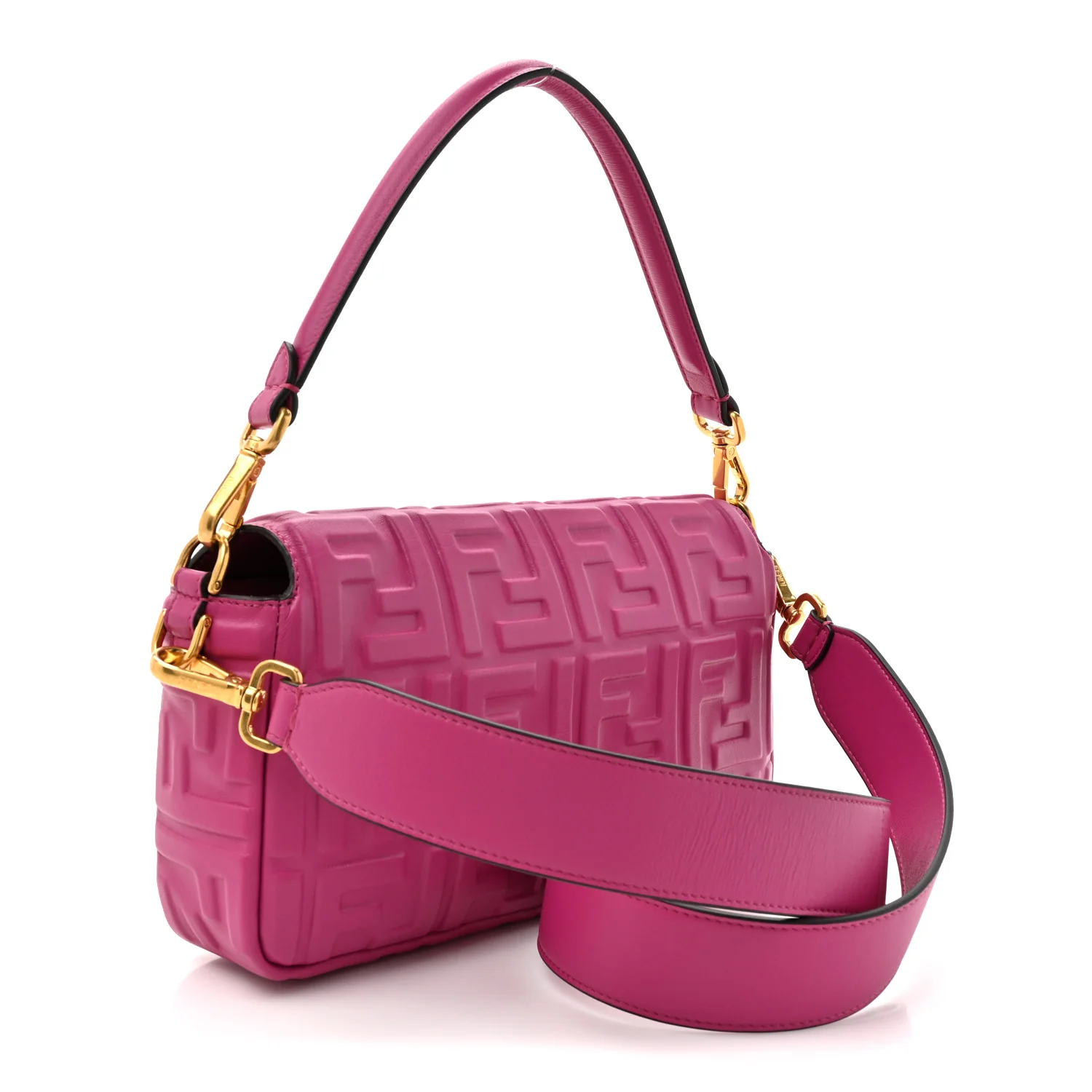 Nappa FF 1974 Embossed Baguette Ciclamino Pilar