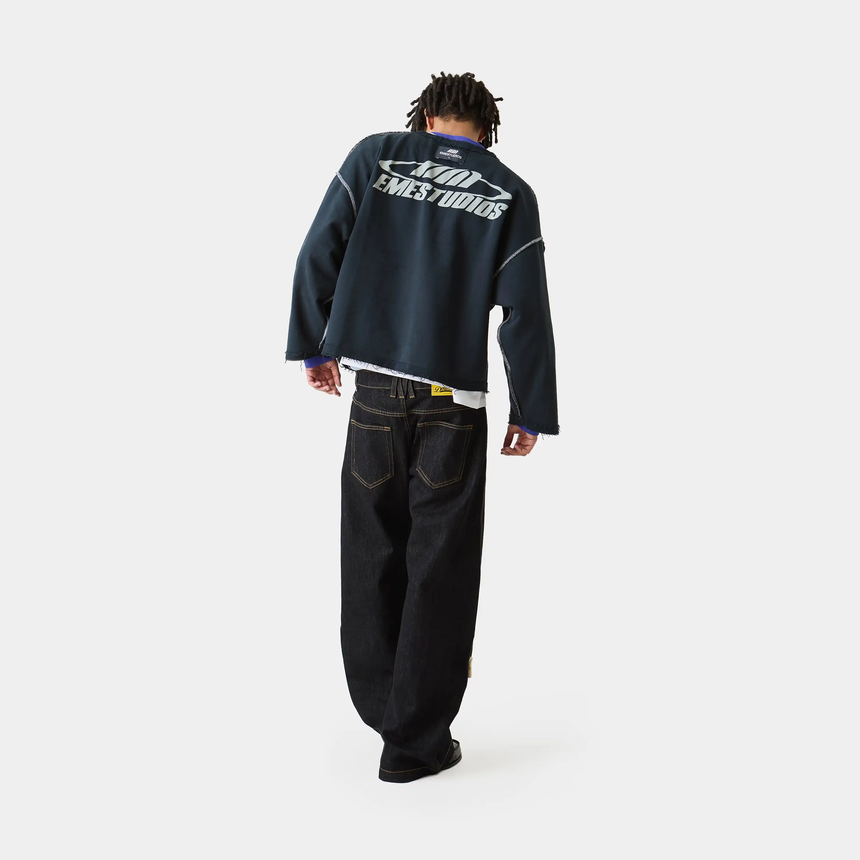 Suit Navy Oversized Crewneck