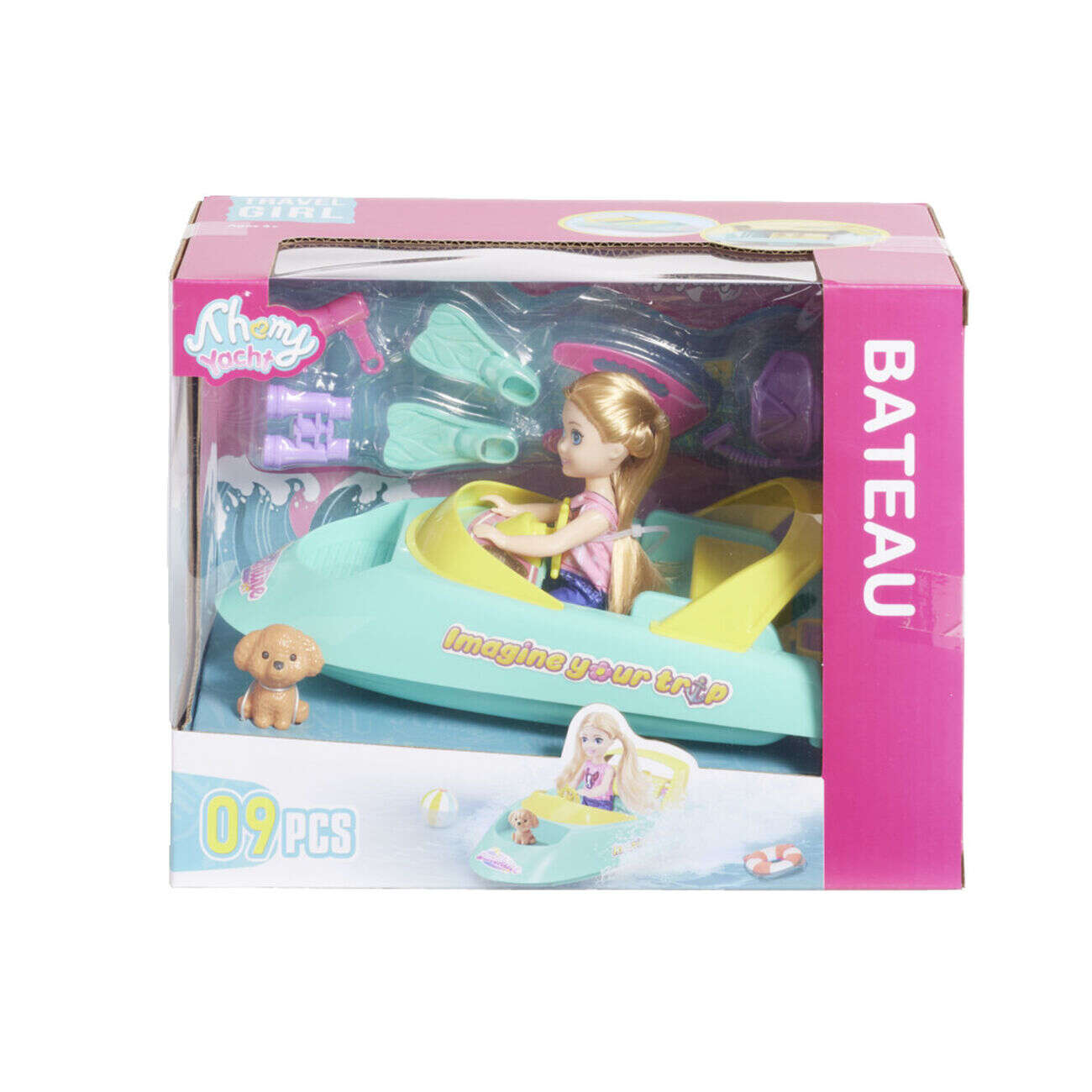 Jouet bateau 9 accessoires