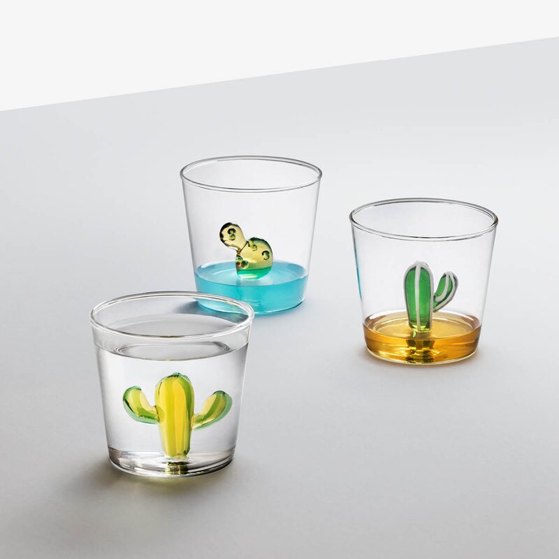 Desert Plants vannglass 30 cl kaktus grønn