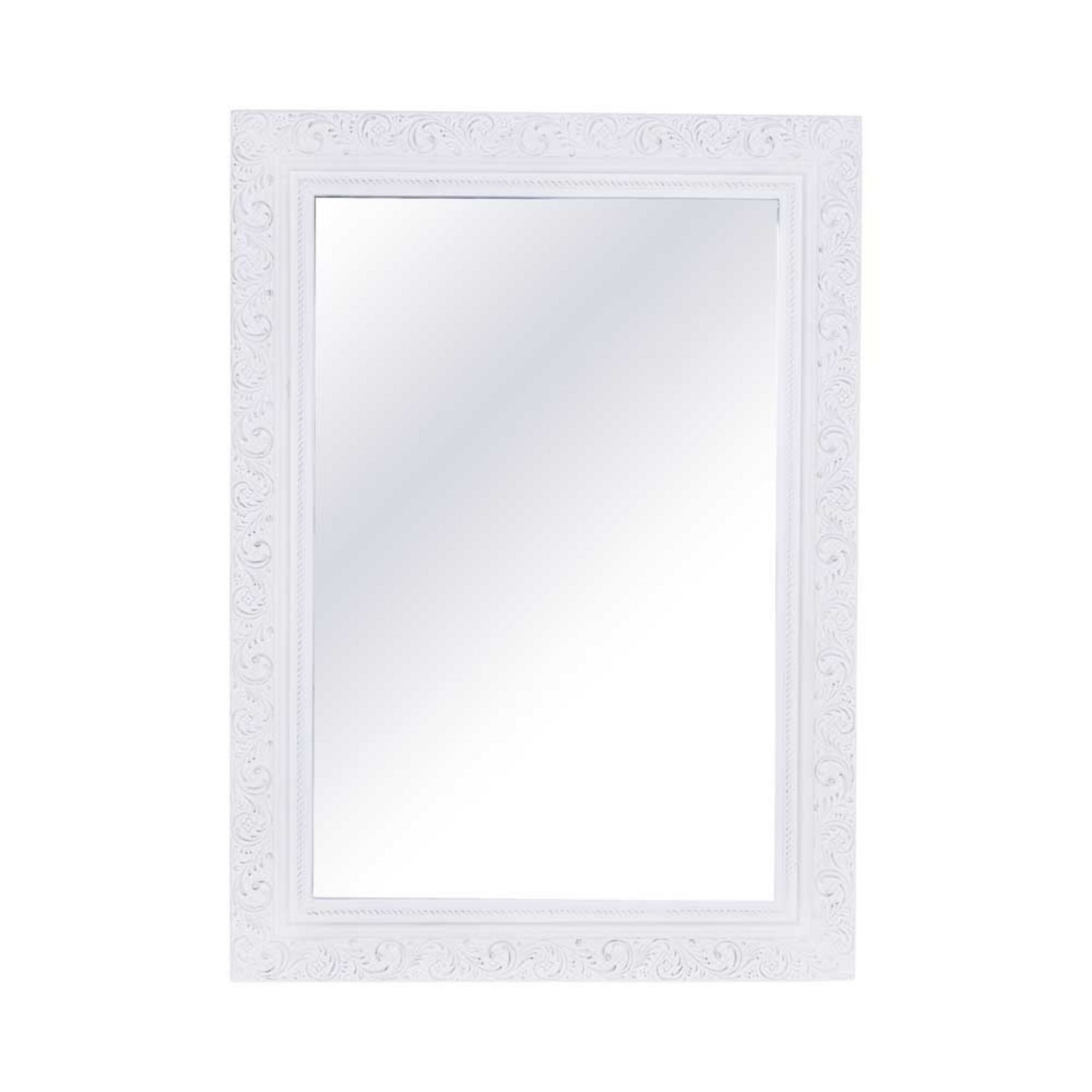 Rebecca Antique White Mirror 108x78cm