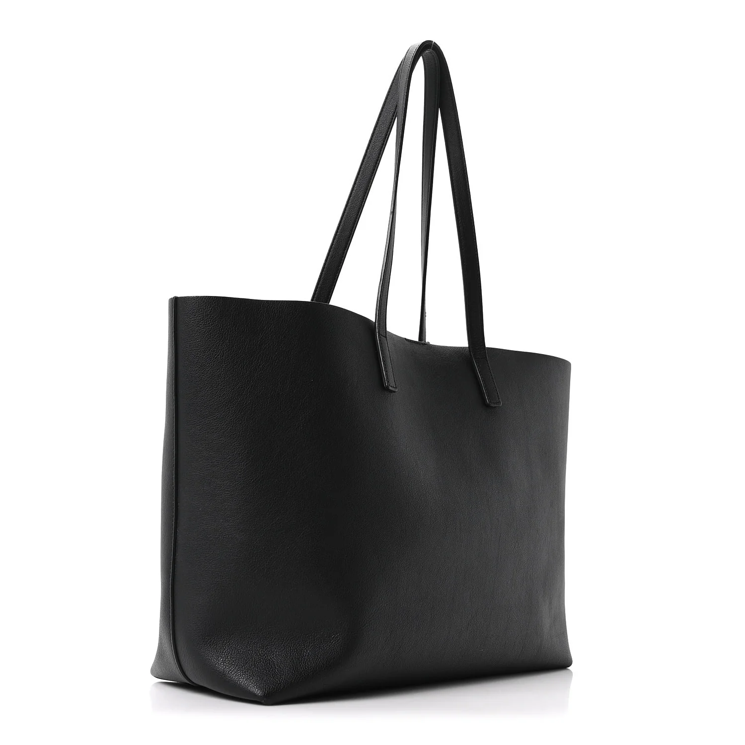Calfskin Large Shopping Tote Black