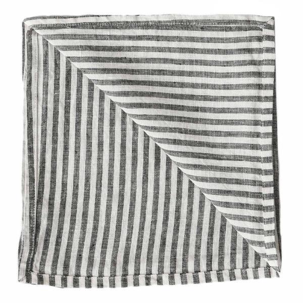 Serviett 45x45 cm gingham grey/white