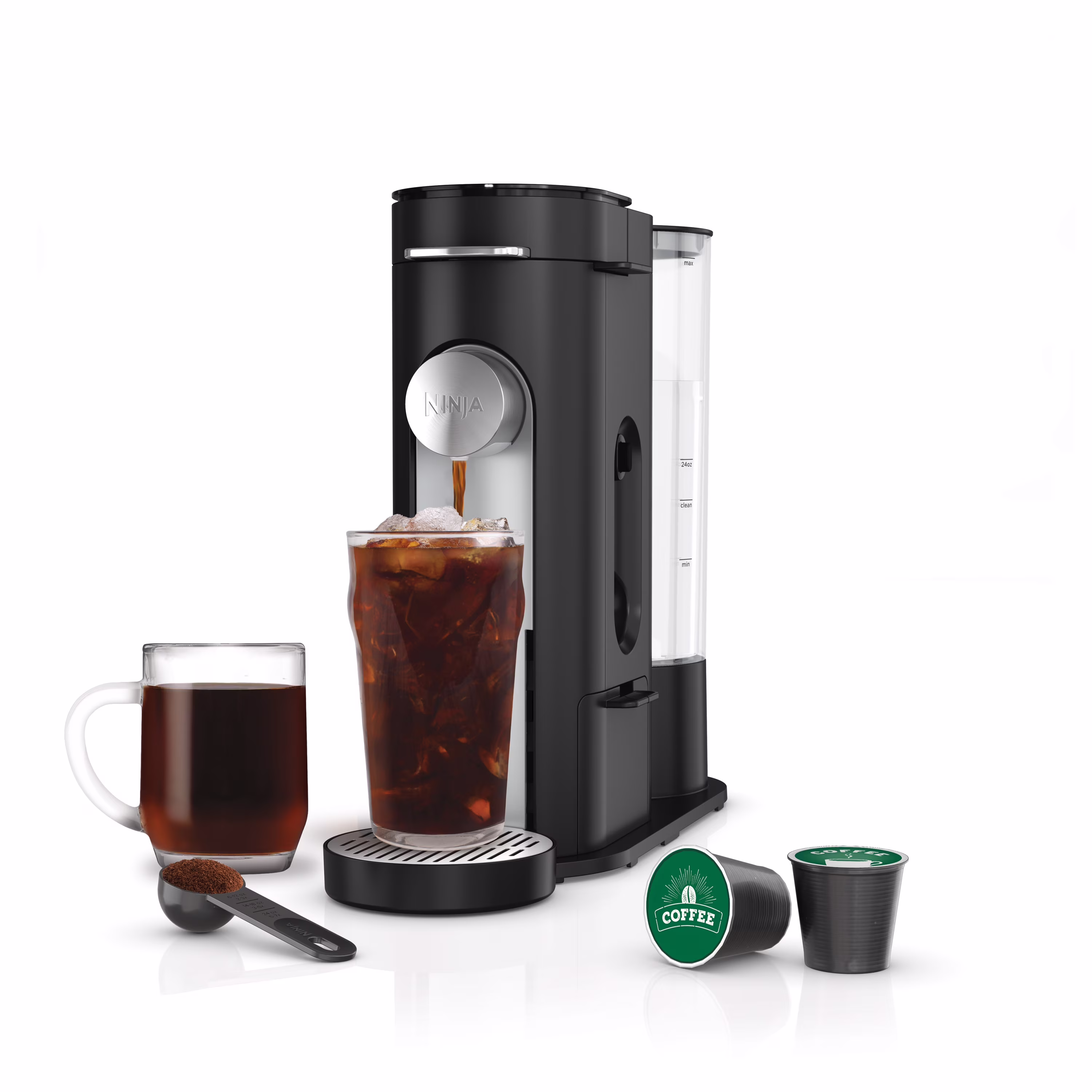 Pods Grounds Single-Serve Coffee Brewer, Steam Grey(Gray) - Image 3