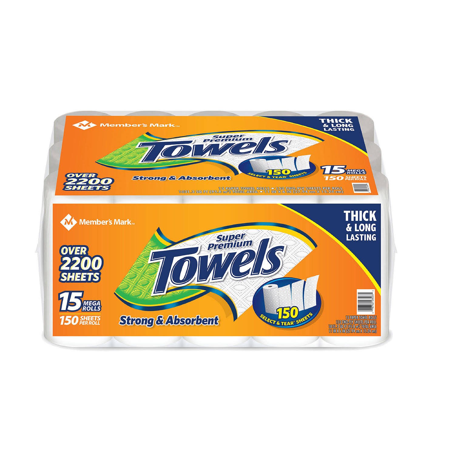Member's Mark Super Premium Paper Towel Rolls - 15 ct