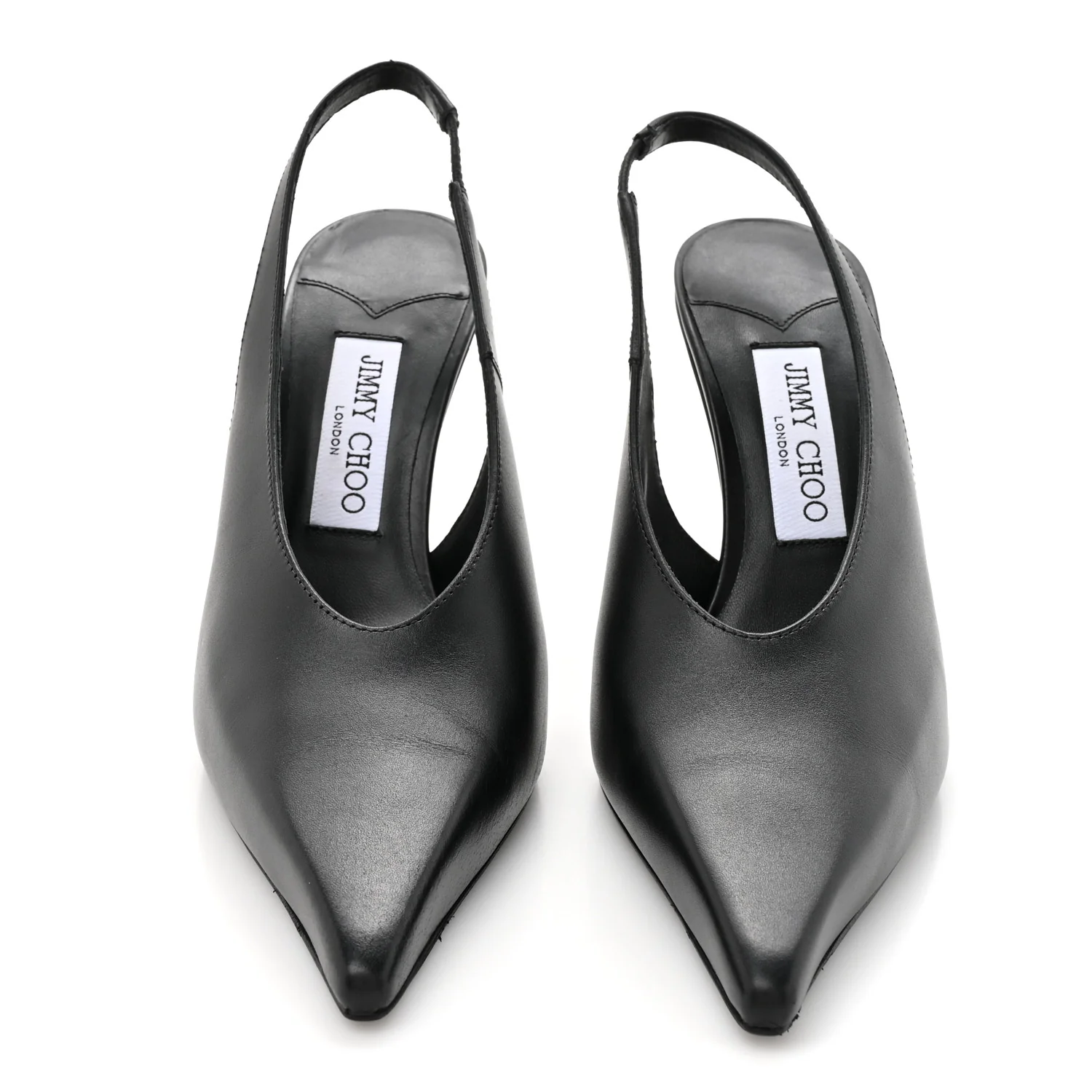 Calfskin Isa 95 Slingback Pumps 38.5 Black