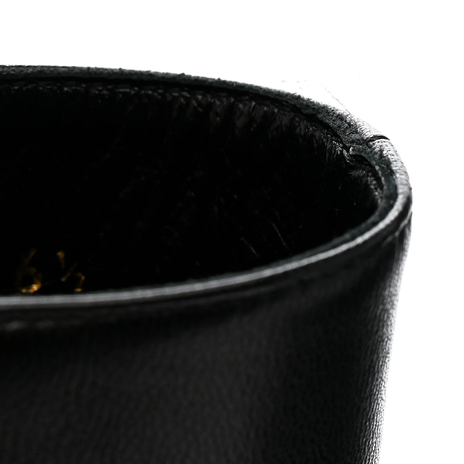 Nappa Vendome Loulou Ankle Zip Boot 36.5 Black