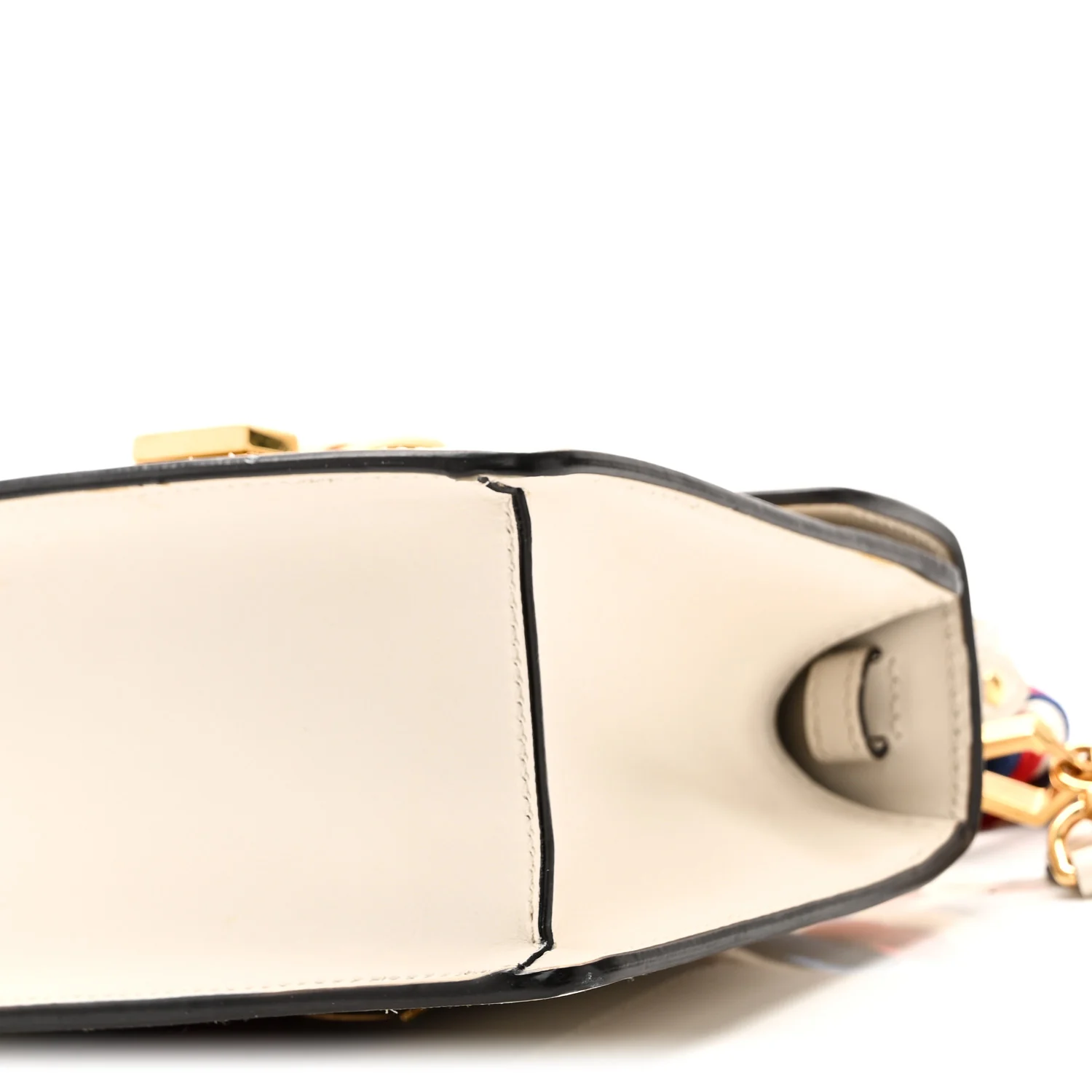 Calfskin Mini Sylvie Top Handle Bag White