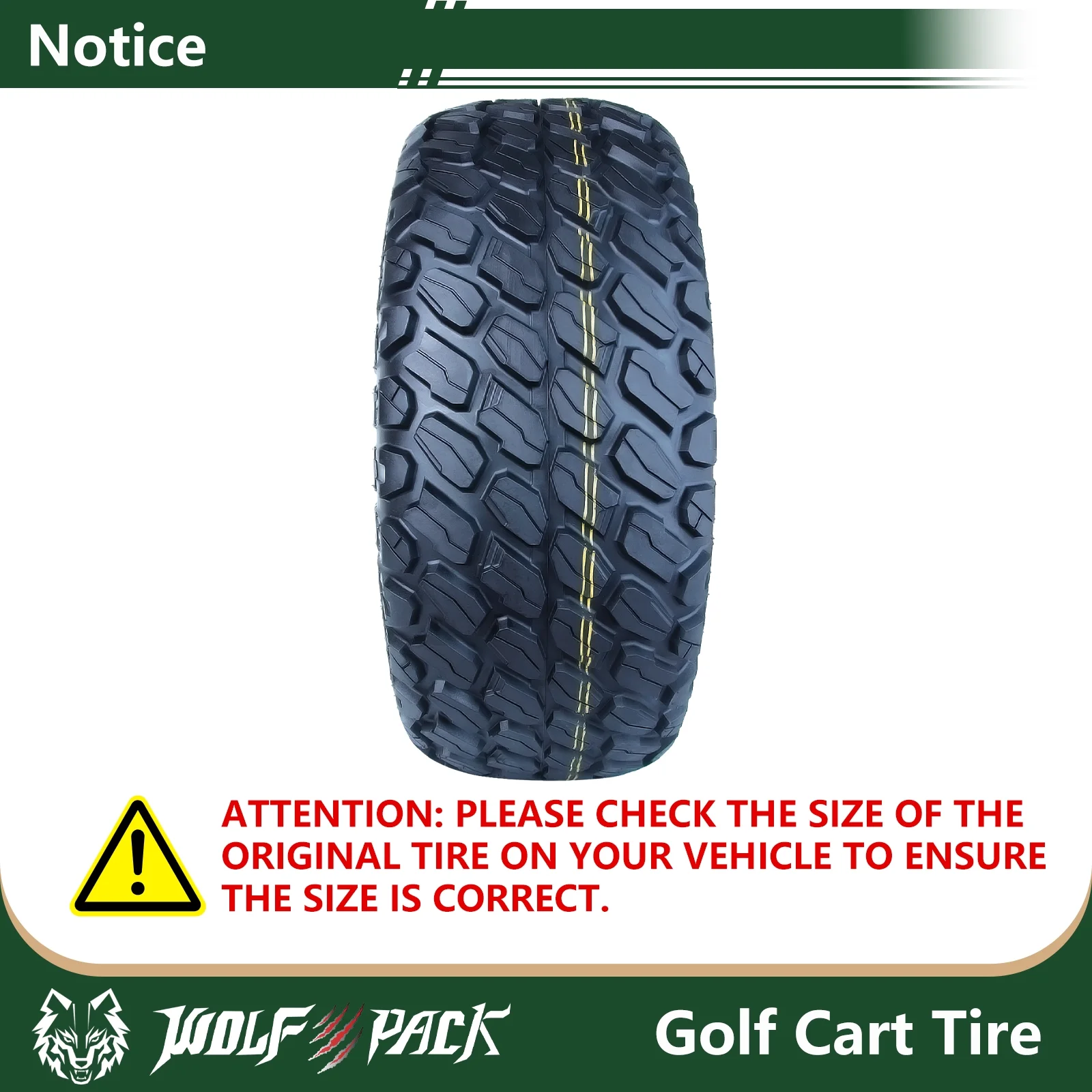 Set 4 23X10-14 Golf Cart Tires Non-Directional Tubeless Tire Multi-Terrain Tire with Superior Traction and Mud-Resistant Self-Cleaning Tread Design for Long-Lasting Performance - Image 3