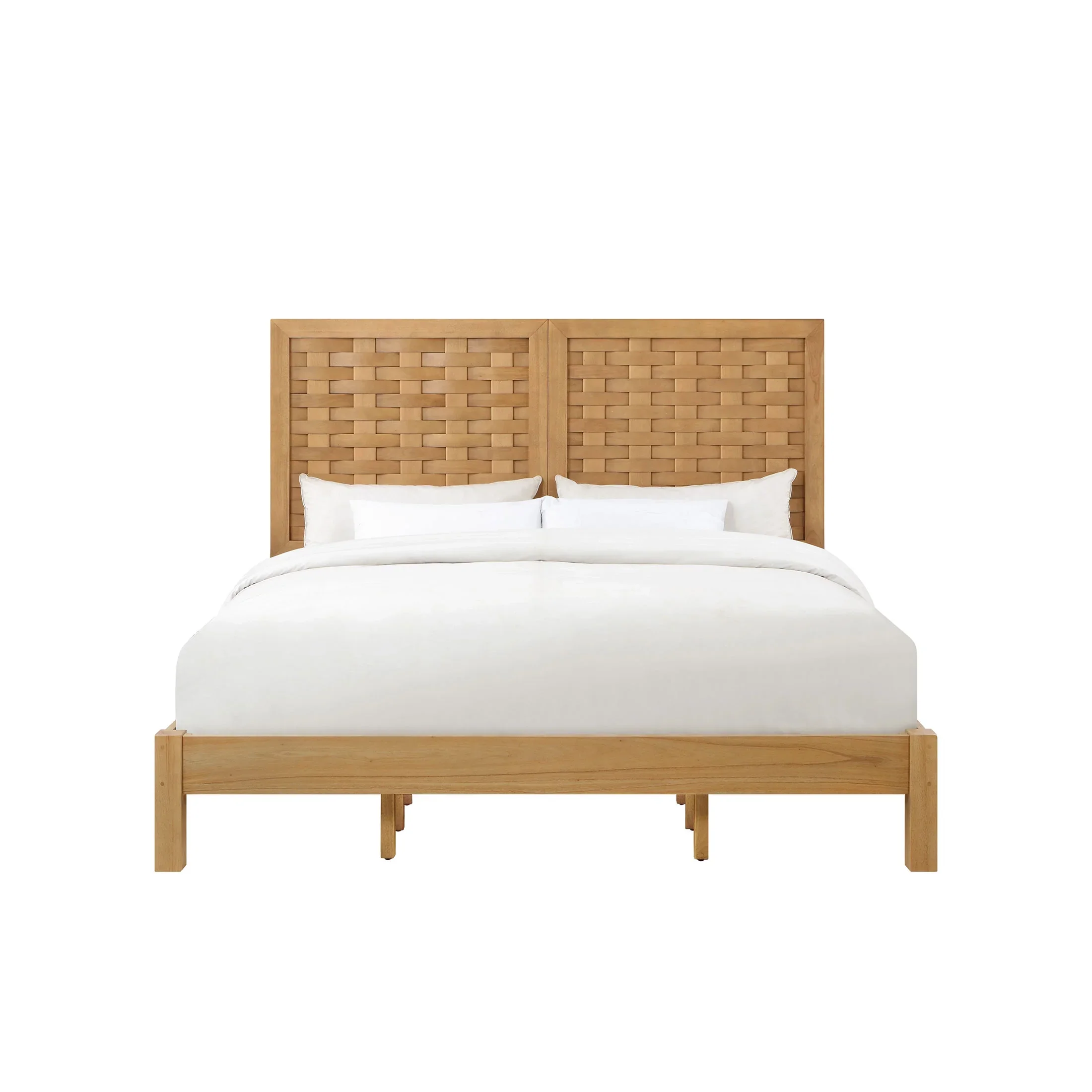 Better Homes & Gardens Bristol Queen Woven Bed, Natural Oak finish, by Dave & Jenny Marrs