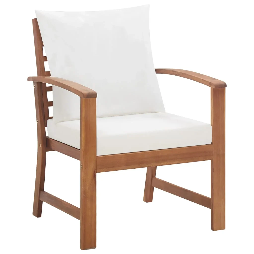 vidaXL Garden Sofa Set Warm Brown Solid Acacia wood Medium Durable