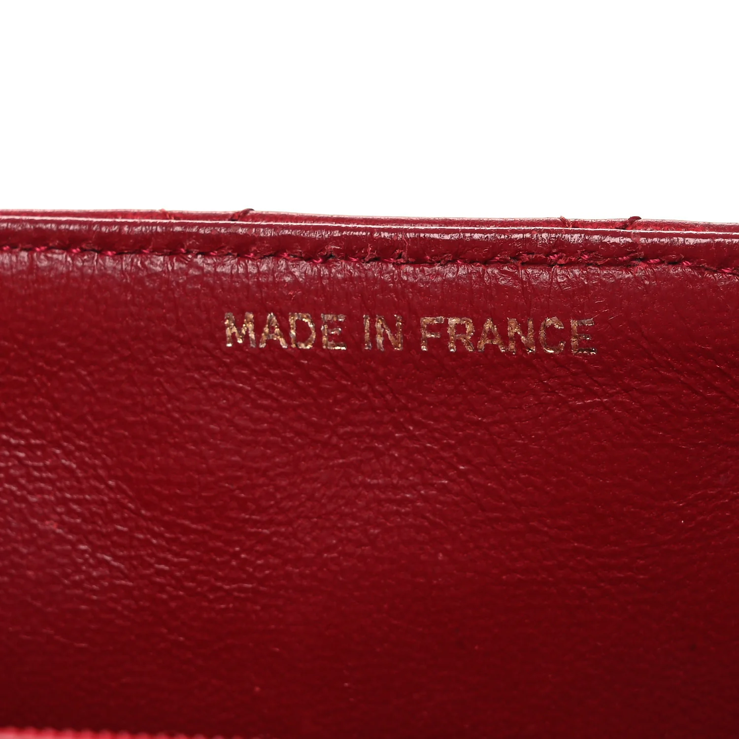 Lambskin Quilted Mini Square Flap Red