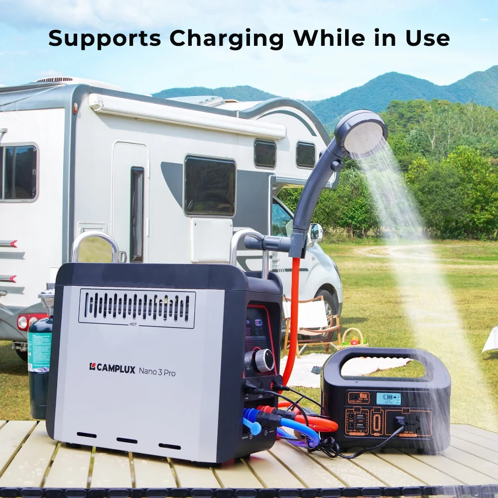 Nano 3 Pro Portable Propane Water Heater with Battery, Instant Hot Water for Camping and Outdoor Use Image 5