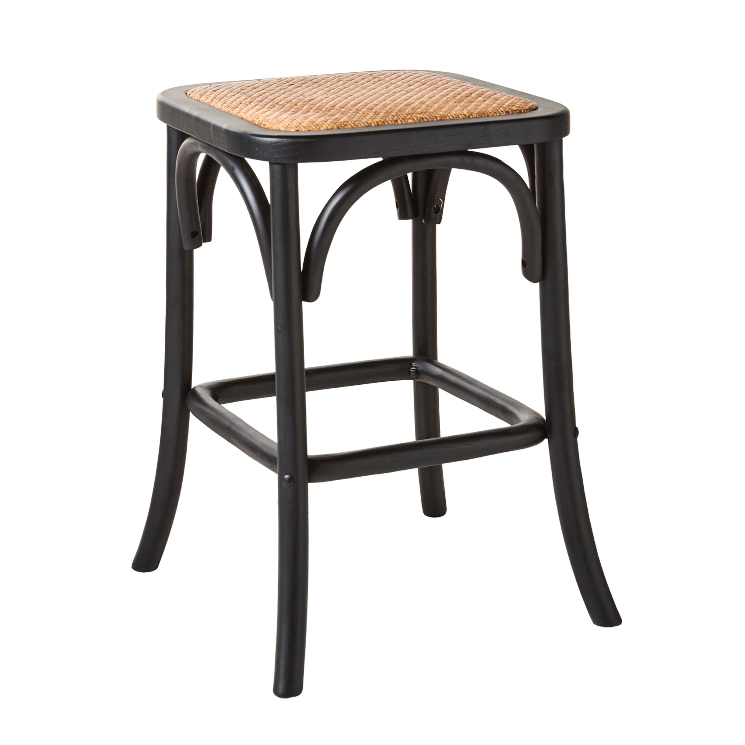 Bastion Backless Bar Stool Black