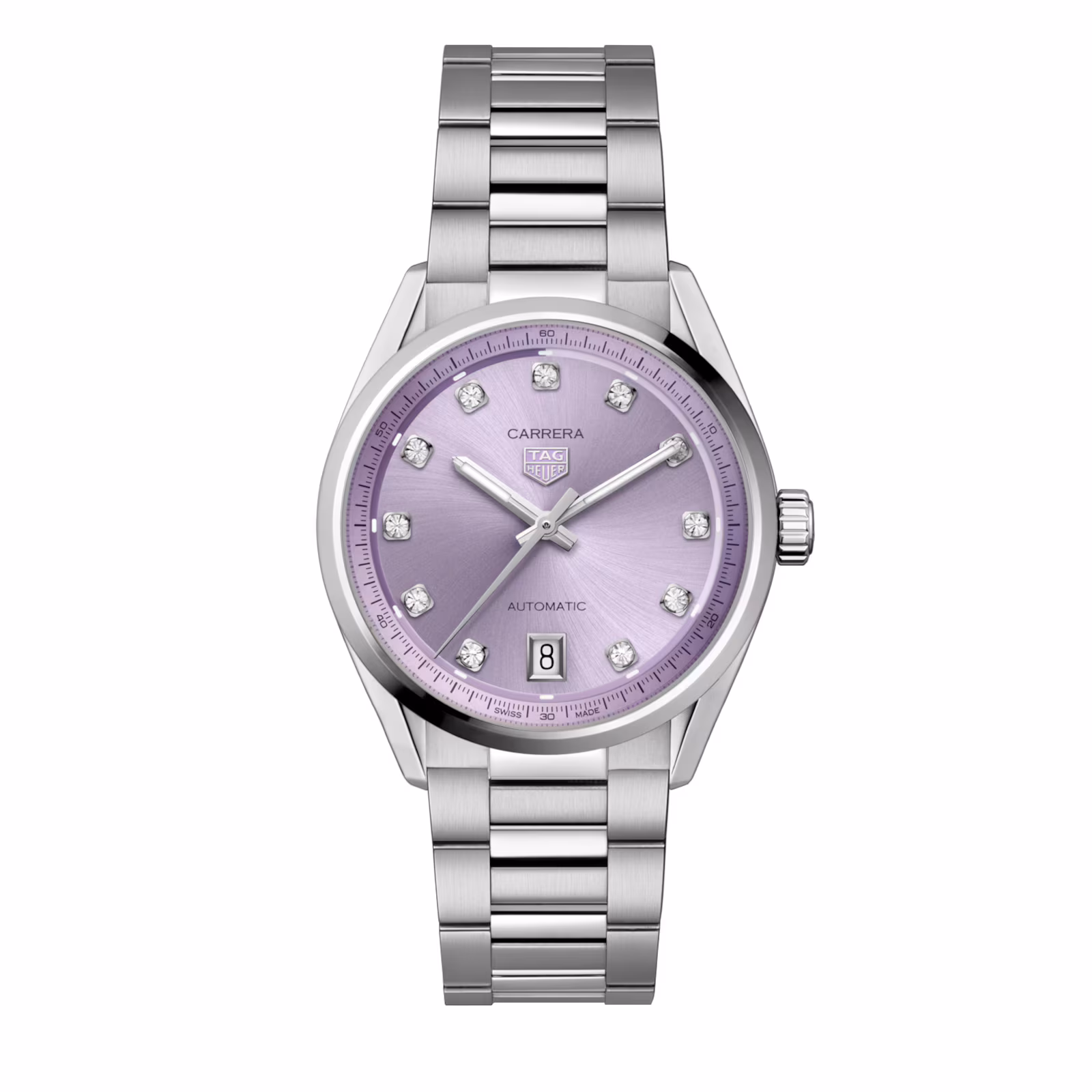 【Super Clone】TAG Heuer Carrera Date 36mm Ladies Watch Diamond Dot WBN2319.BA0001