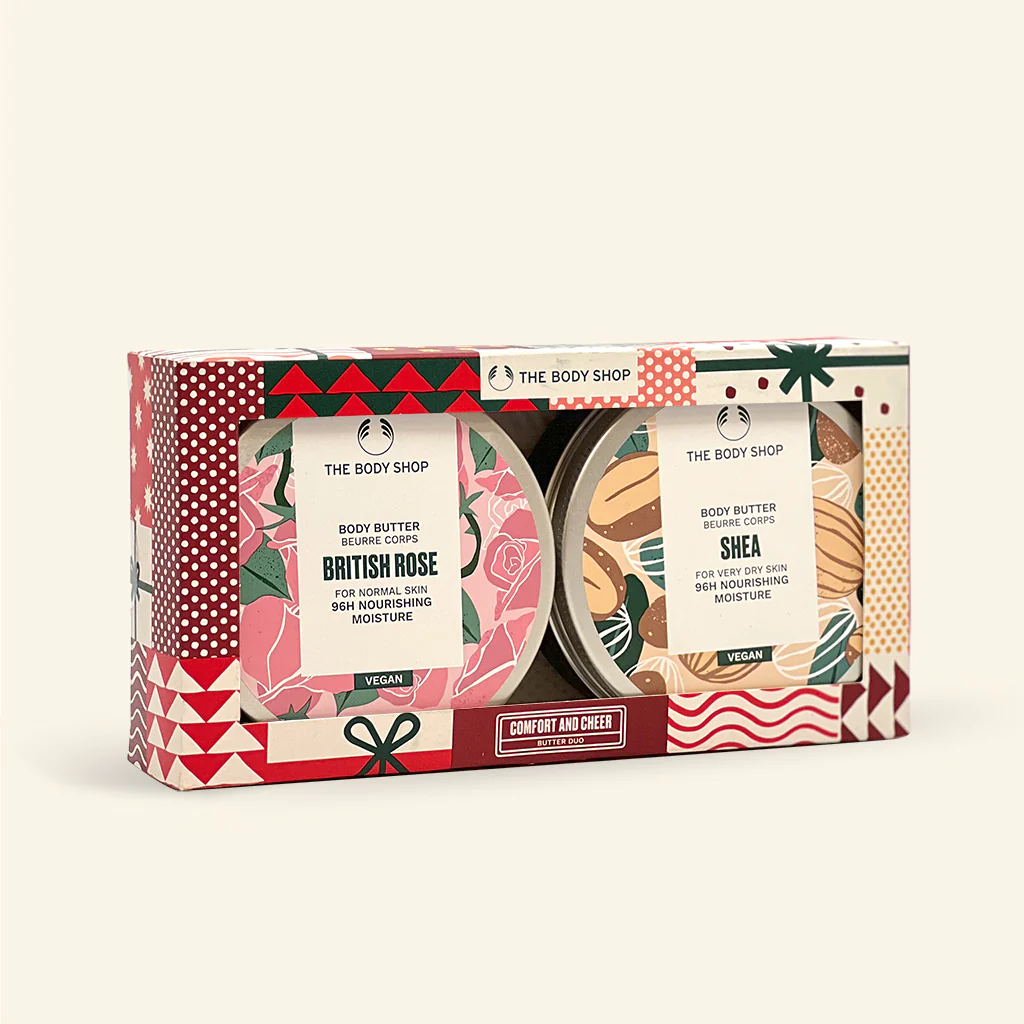 Comfort and Cheer Shea & British Rose Body Butter Duo