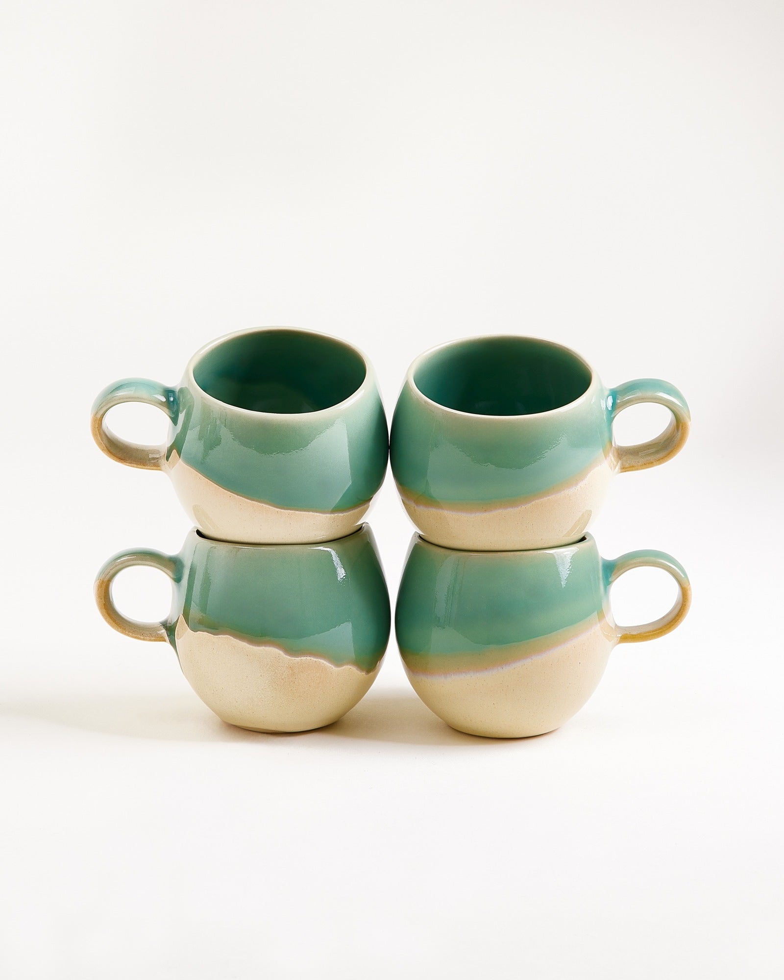 BICA - SMALL MUG LIGHT GREEN SAND SET OF 4