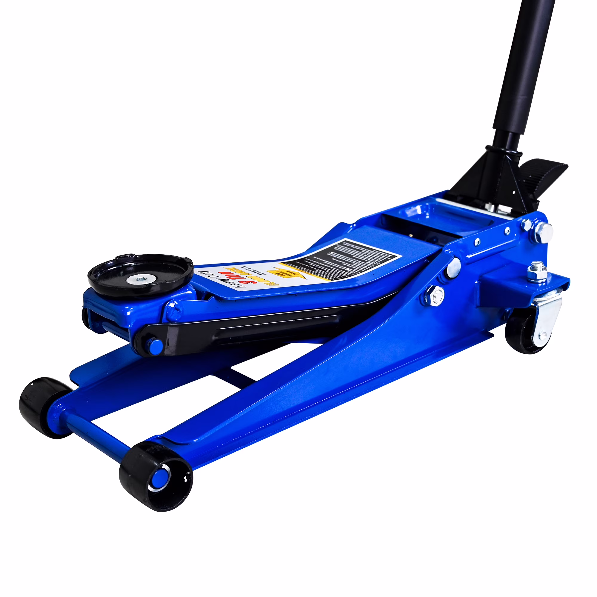 3 Ton Low Profile Floor Jack, Professional Low Profile Hydraulic Jack, Heavy Duty Steel Racing Floor Jack with Dual Piston Quick Lift Pump, 3 Ton (6,600 lb) Capacity, Lift Range 3.1"-20"