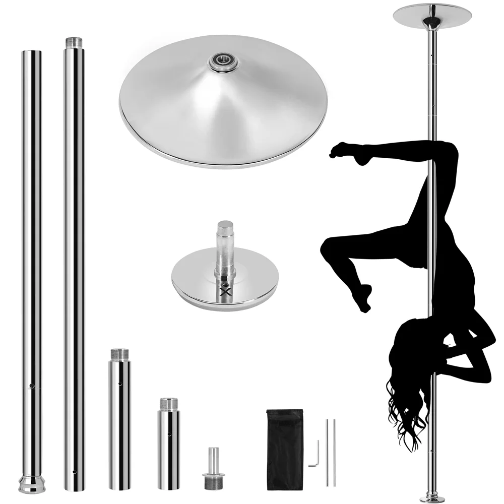 45mm Height Adjustable Portable Removable Dance Pole, Silver(Silver) - Image 10