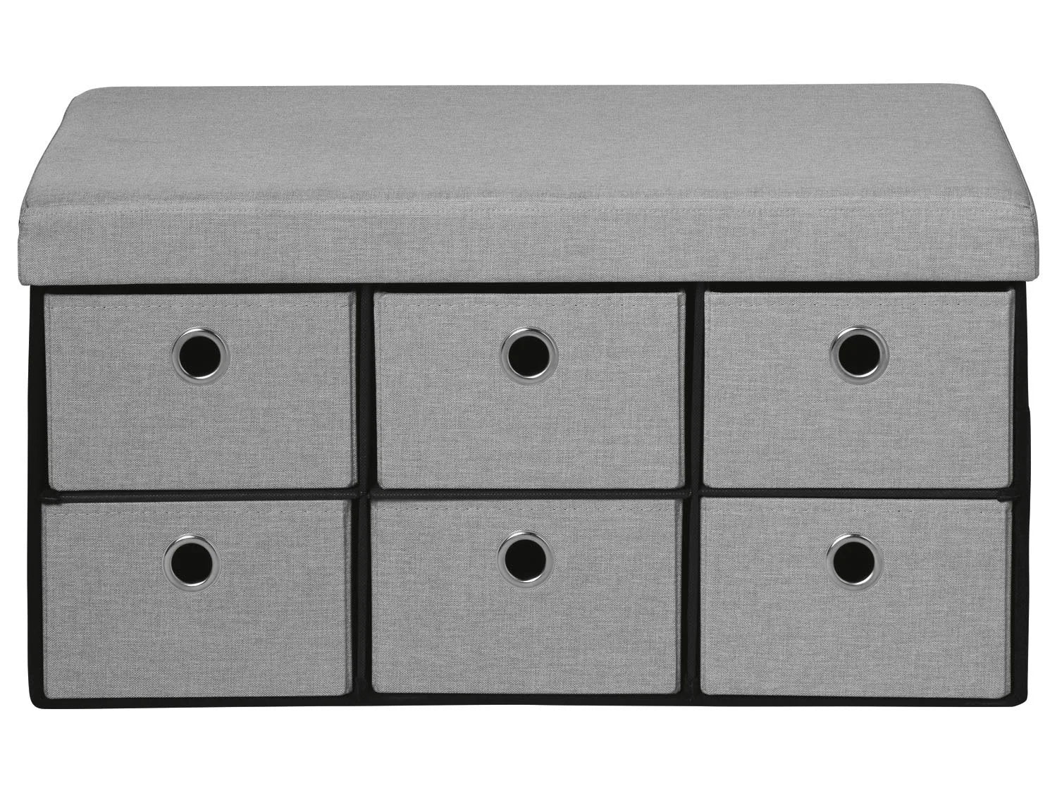 LIVARNO home Banc-coffre de rangement, avec 6 tiroirs