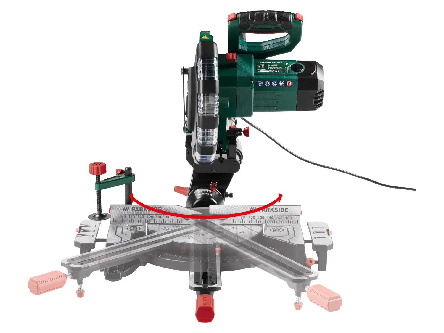 PARKSIDE Scie  onglet radiale PZKS 254 A1, 254 mm, 2000 W