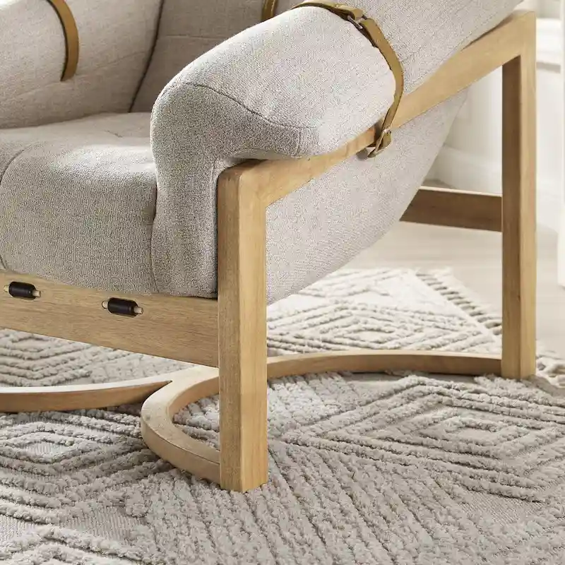 Lounge Chair with Leather or Fabric Upholstery
