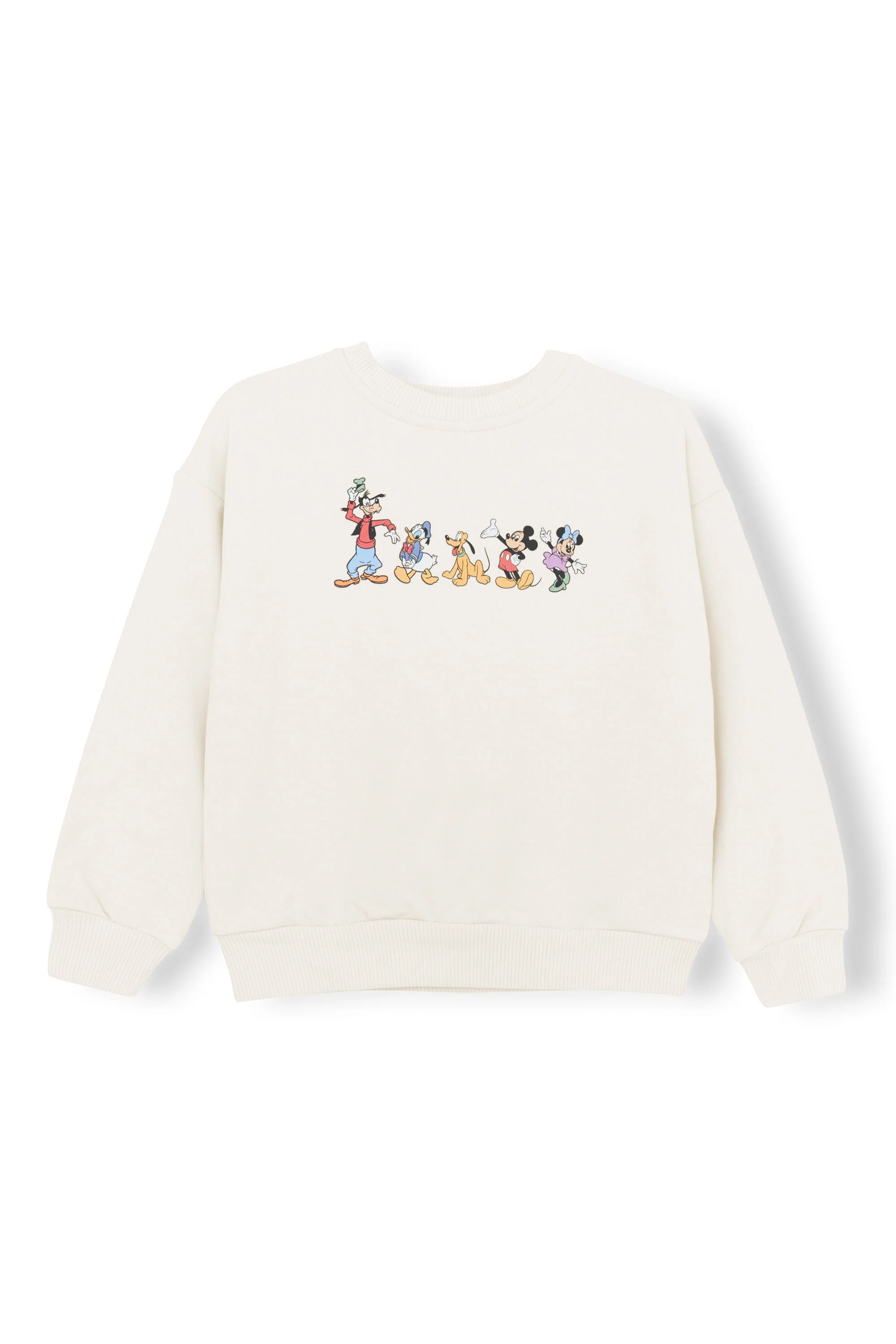 Sweatshirt in Mickey and Friends on Ecru