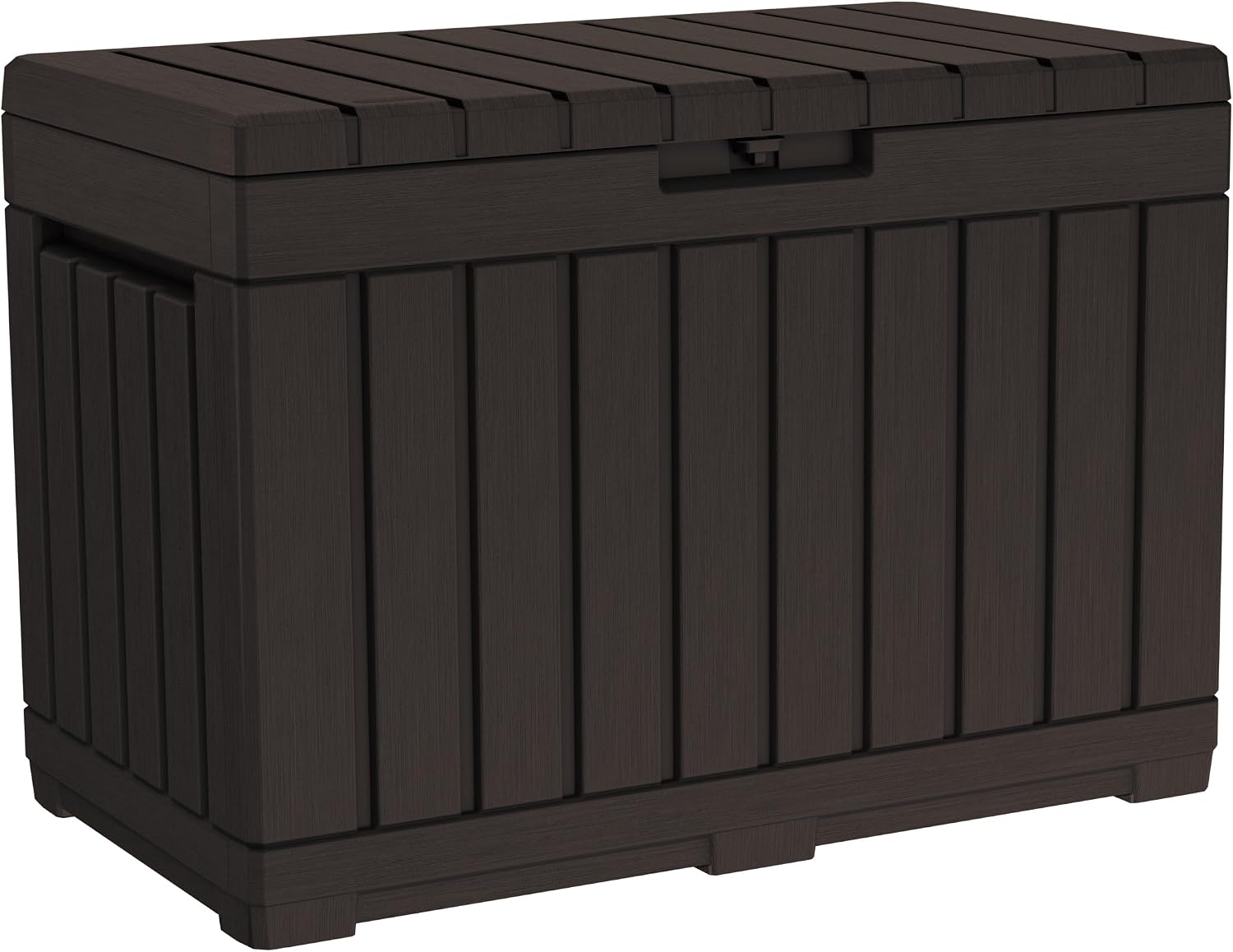 Keter Kentwood 50 Gallon Outdoor Storage Box and Patio Side Table