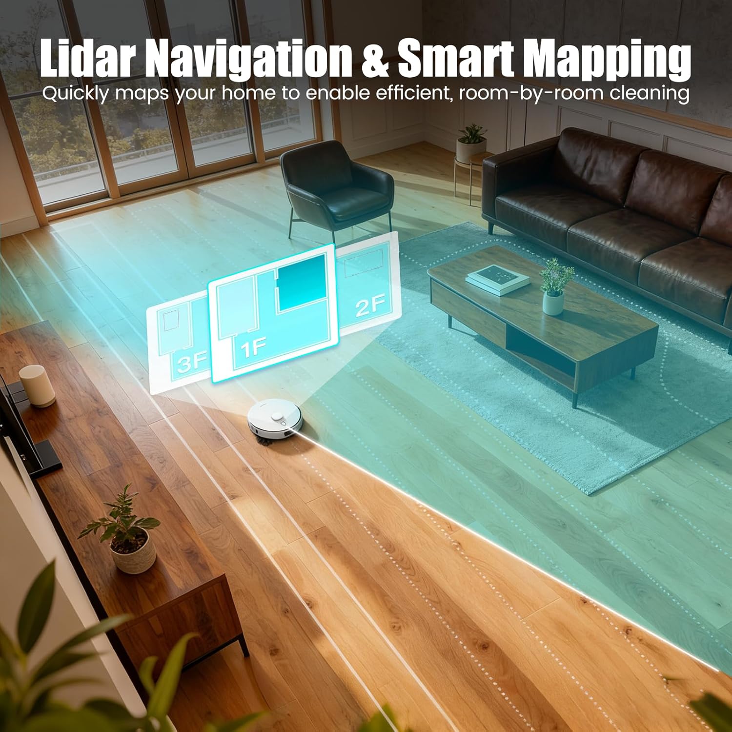 AIRROBO Robot Vacuum and Mop Self-Emptying 75-Day Capacity