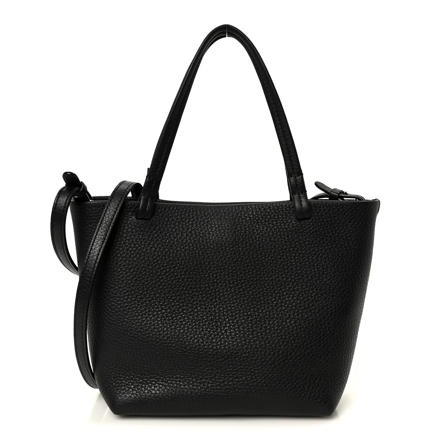 Grained Calfskin Small Park Tote Black