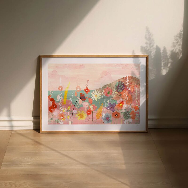Violets Print House poster 30x40 cm flowerscape