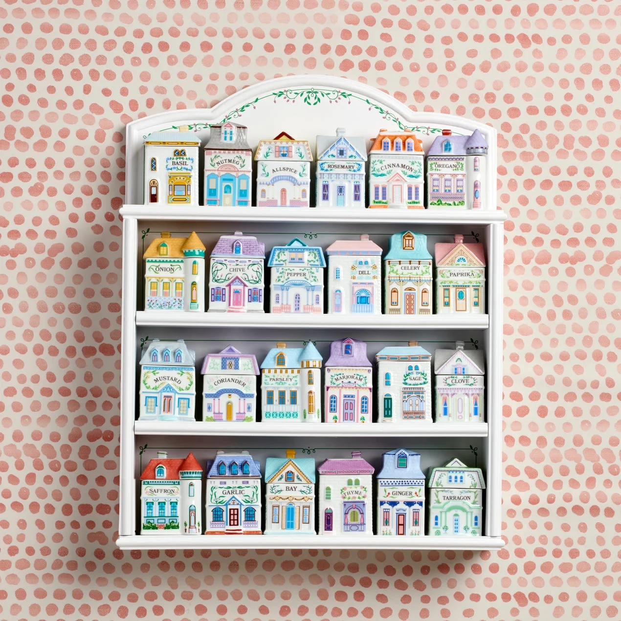 Village Spice Rack �C Vintage Inspired Kitchen Decor �C No Spices or Jars Included Image 3