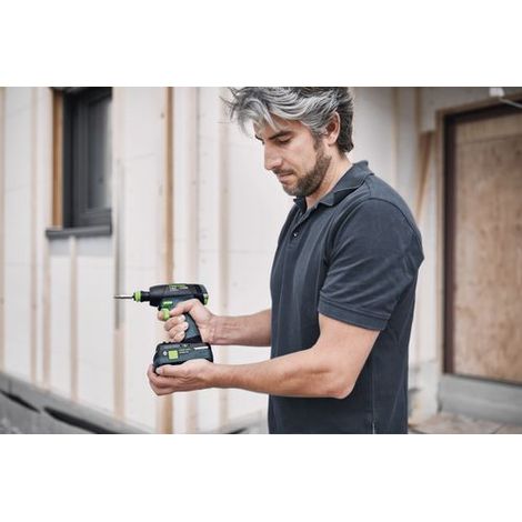 Festool – Perceuse à percussion 18V avec 2 batteries 2.0Ah – Moteur Brushless – Couple 60Nm pour béton armé – Coffret de transport inclus — vue 4